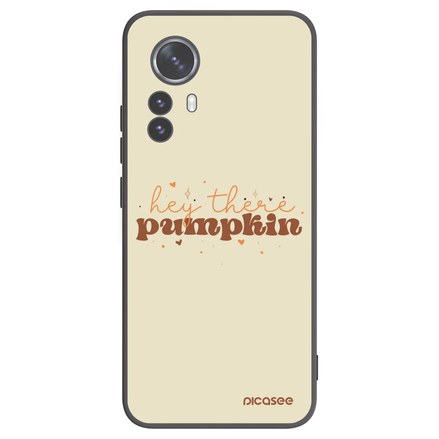 Picasee silikonowe czarne etui na Xiaomi 12 Pro - Hey there pumpkin
