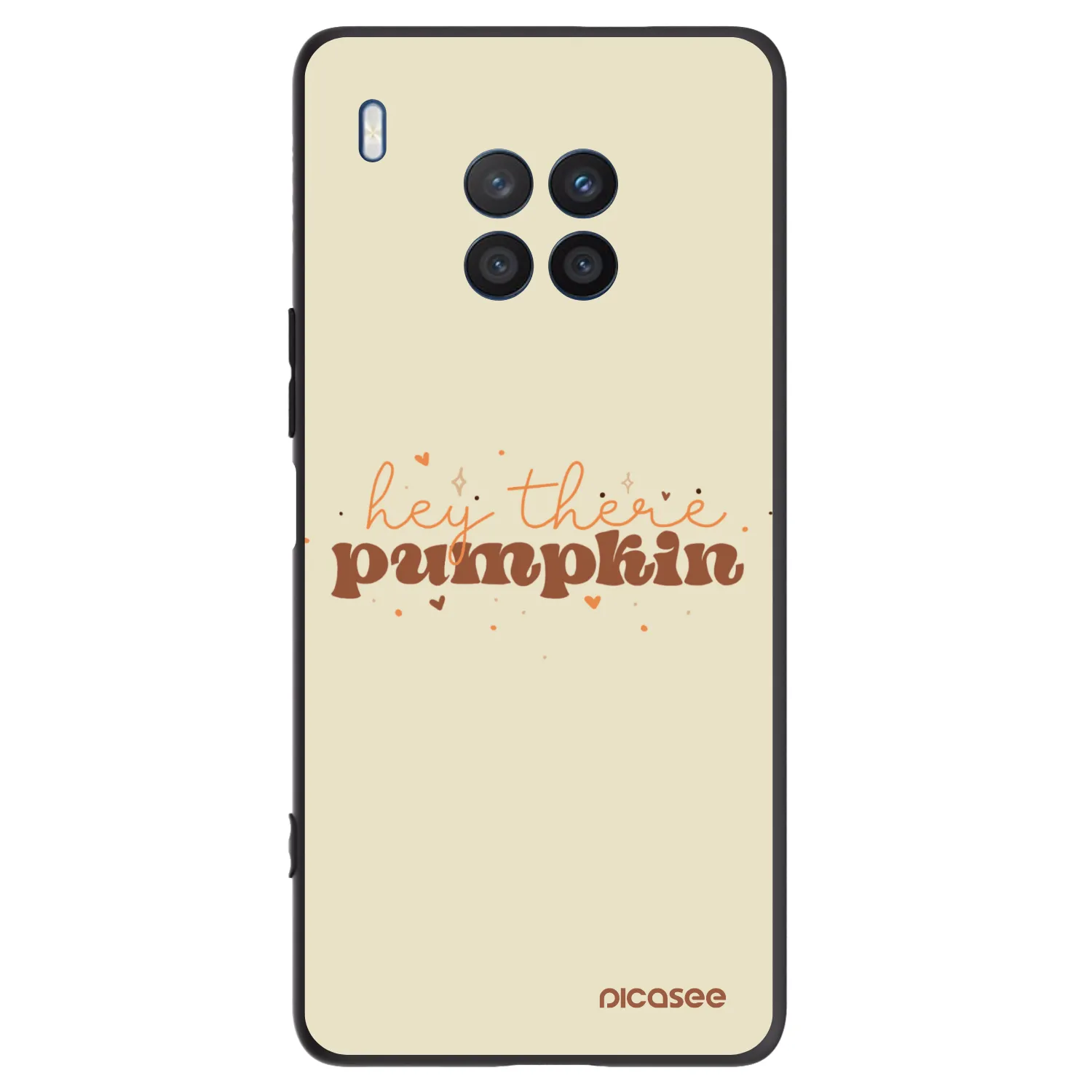 Picasee silikonowe czarne etui na Honor 50 Lite - Hey there pumpkin