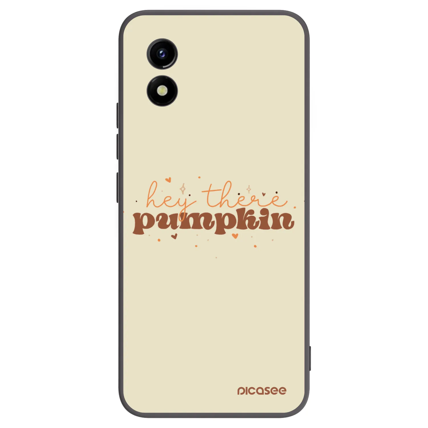Picasee silikonowe czarne etui na Vivo Y01 - Hey there pumpkin