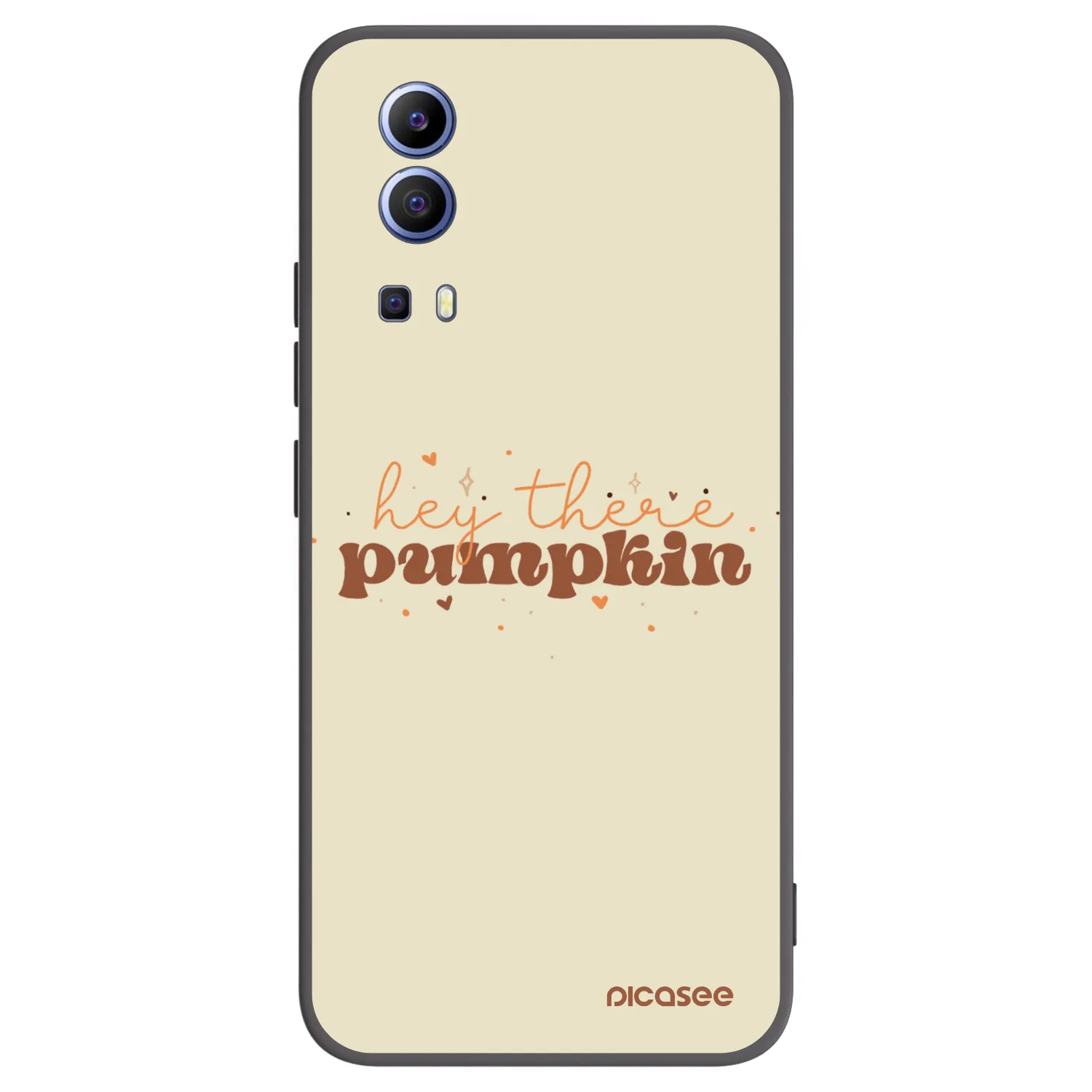 Picasee silikonowe czarne etui na Vivo Y52 5G - Hey there pumpkin