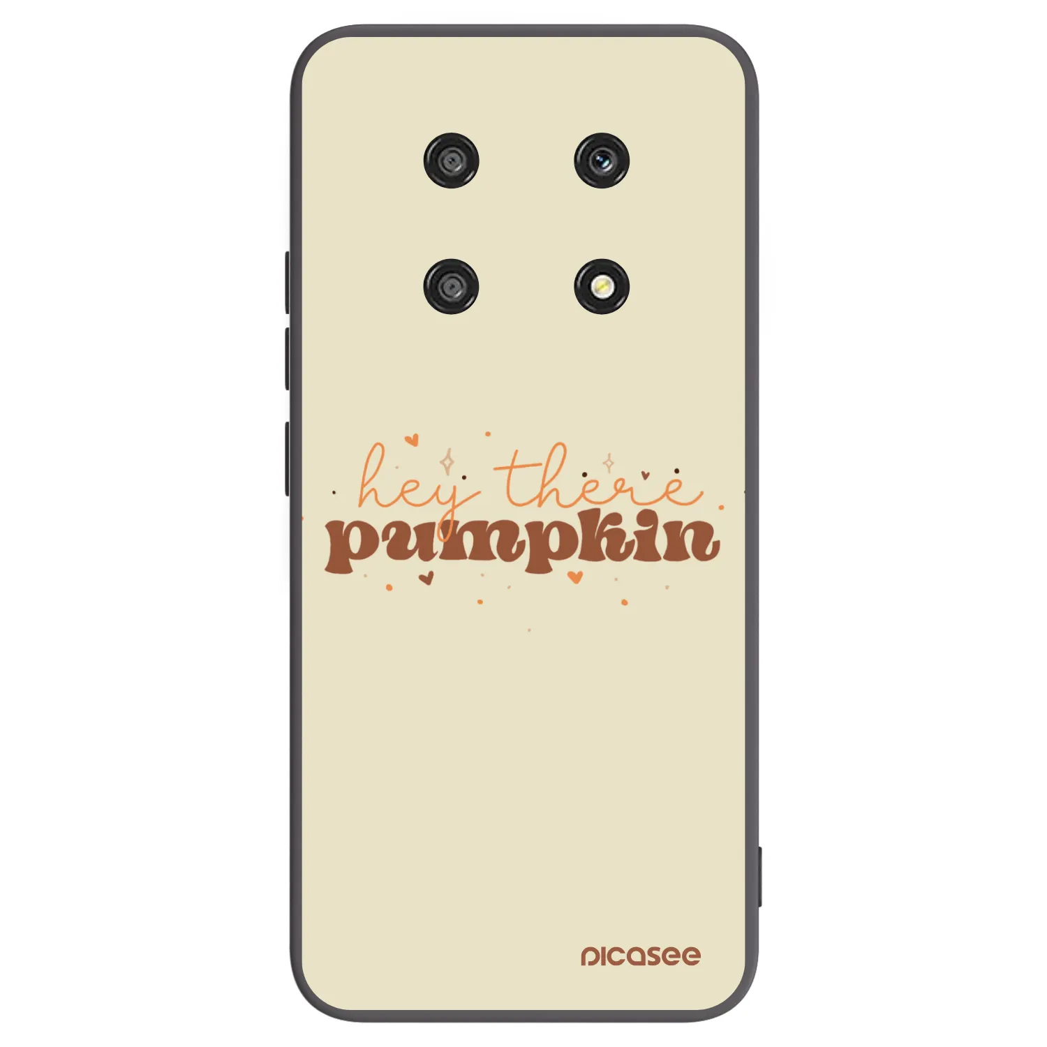 Picasee silikonowe czarne etui na Honor Magic4 Lite 5G - Hey there pumpkin