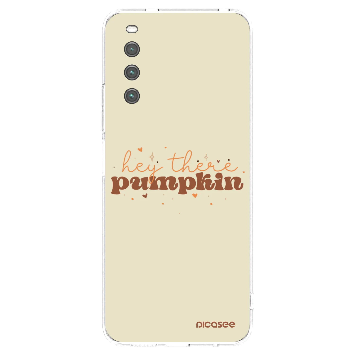 Picasee silikonowe przeźroczyste etui na Sony Xperia 10 IV 5G - Hey there pumpkin