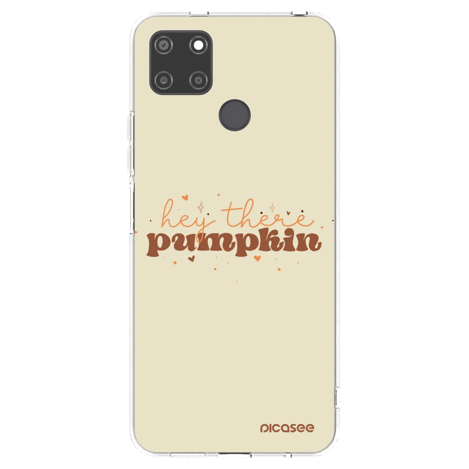 Picasee silikonowe przeźroczyste etui na Realme C21Y - Hey there pumpkin