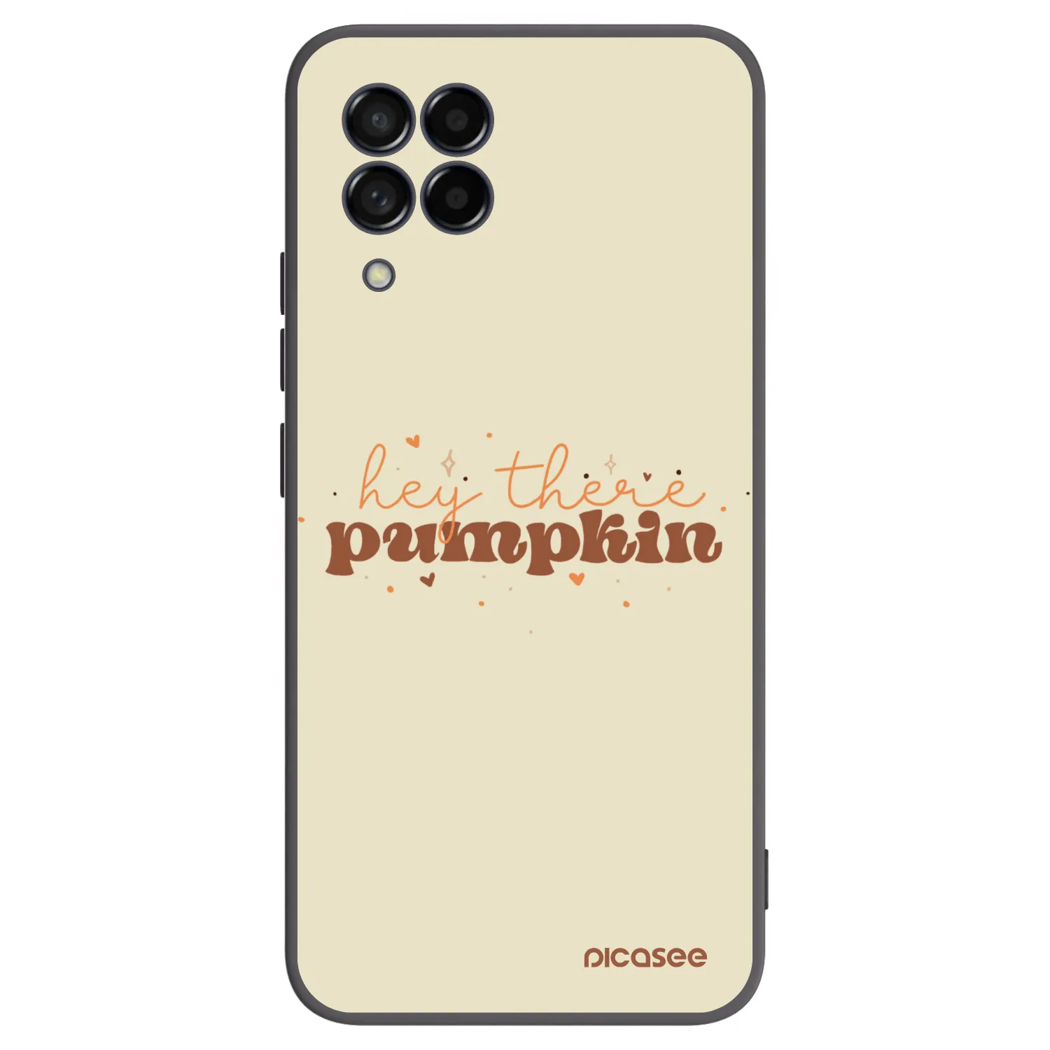 Picasee silikonowe czarne etui na Samsung Galaxy M53 5G - Hey there pumpkin