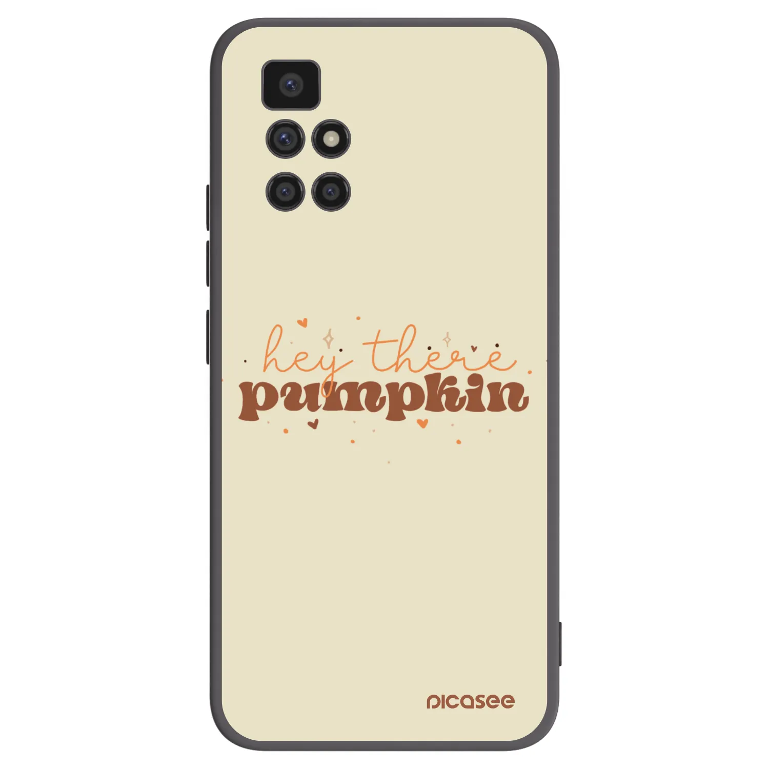 Picasee silikonowe czarne etui na Xiaomi Redmi 10 (2022) - Hey there pumpkin