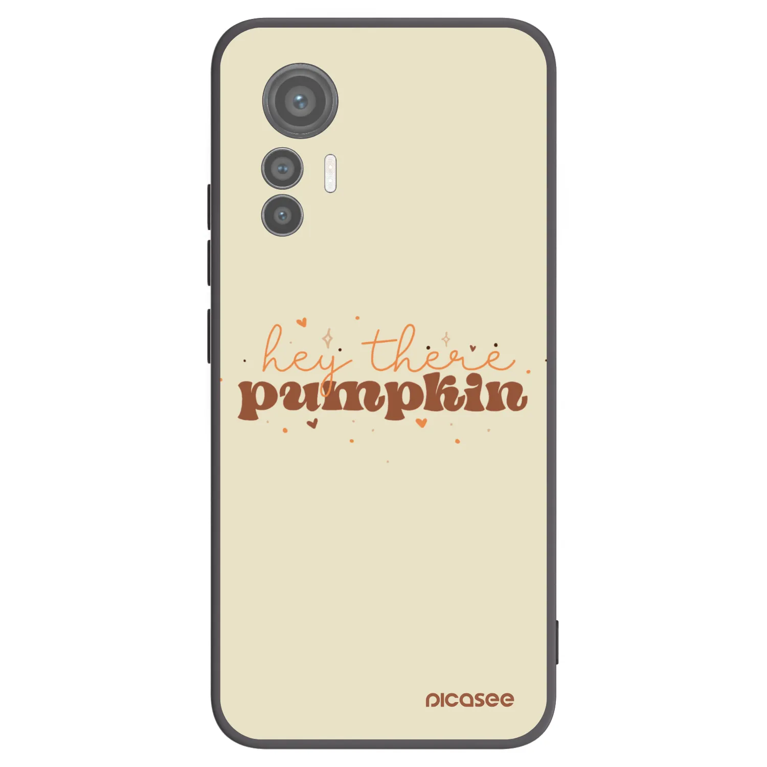 Picasee silikonowe czarne etui na Xiaomi 12 Lite - Hey there pumpkin