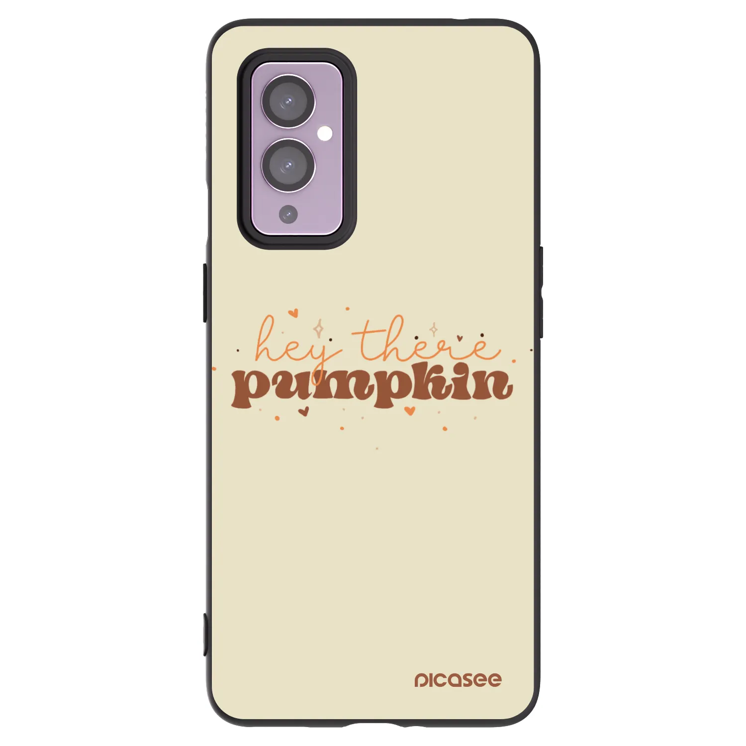 Picasee silikonowe czarne etui na OnePlus 9 - Hey there pumpkin