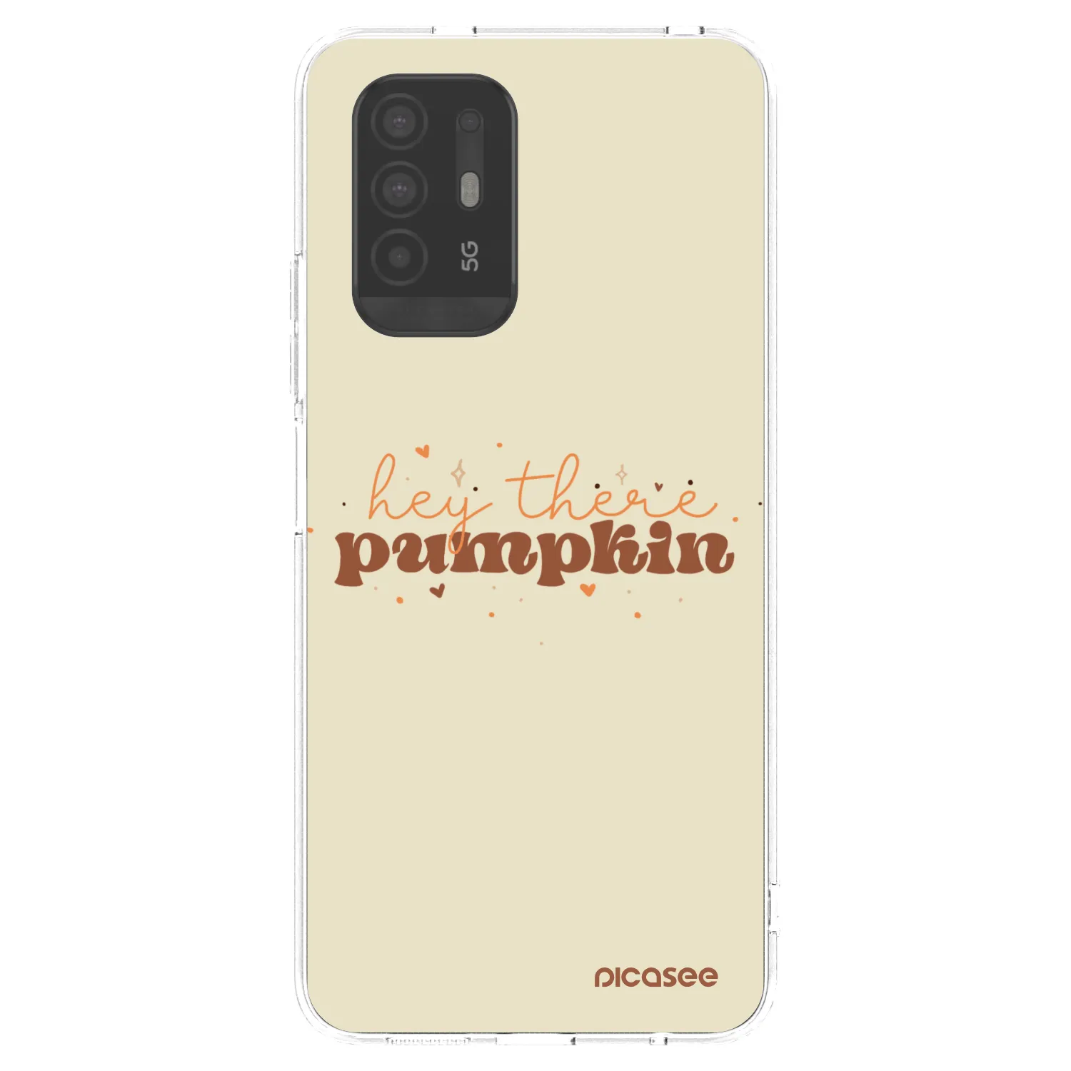 Picasee silikonowe przeźroczyste etui na OPPO A94 5G - Hey there pumpkin