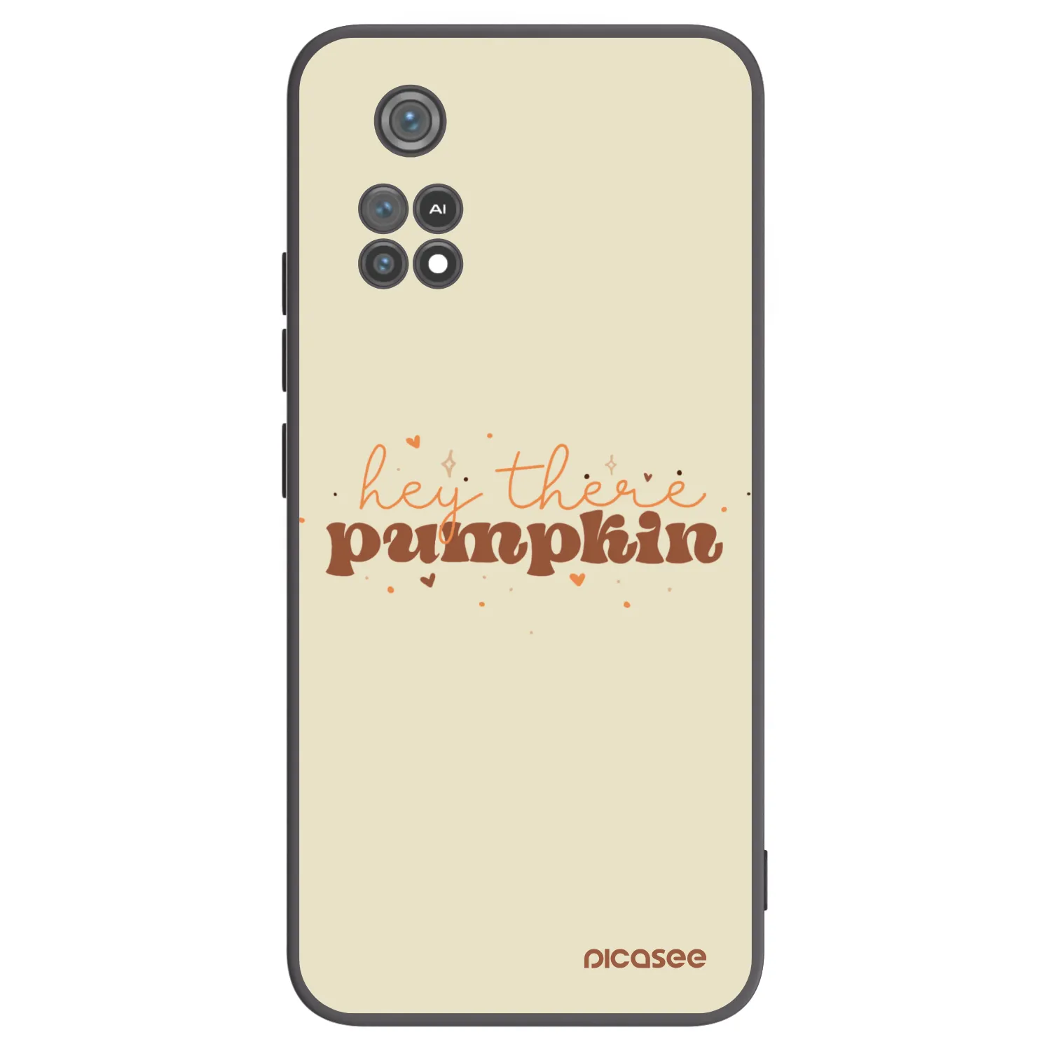 Picasee silikonowe czarne etui na Xiaomi Poco M4 Pro - Hey there pumpkin