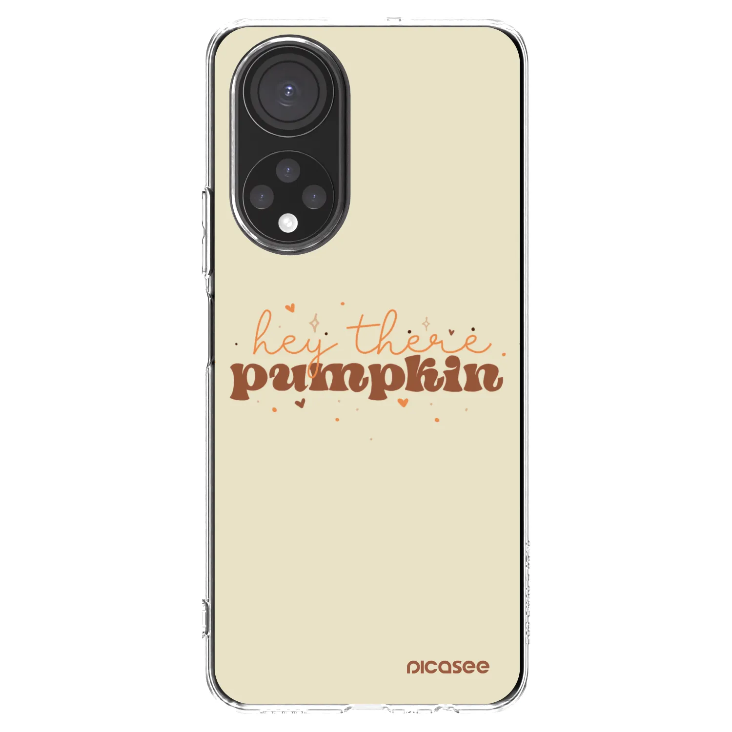 Picasee silikonowe przeźroczyste etui na Honor X7 - Hey there pumpkin