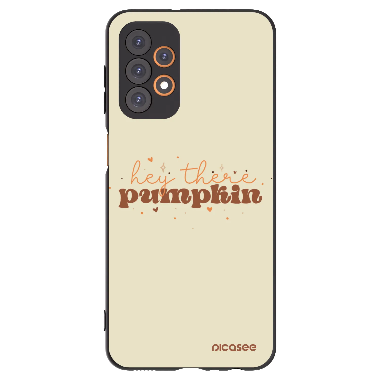 Picasee silikonowe czarne etui na Samsung Galaxy A23 A236B 5G - Hey there pumpkin
