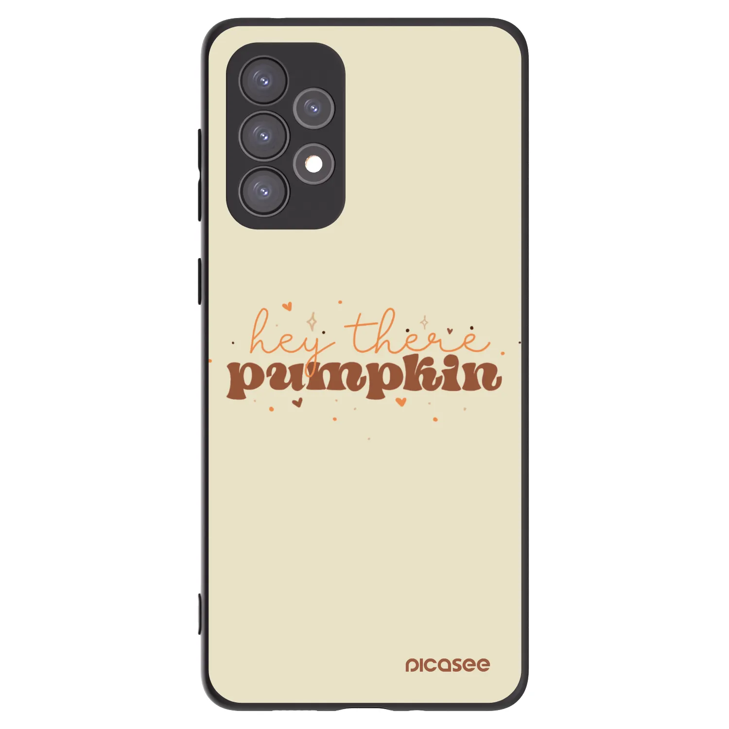 Picasee silikonowe czarne etui na Samsung Galaxy A73 5G - Hey there pumpkin