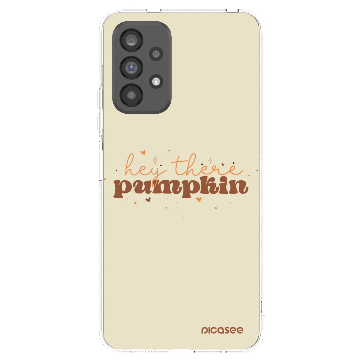 Picasee silikonowe przeźroczyste etui na Samsung Galaxy A73 5G - Hey there pumpkin