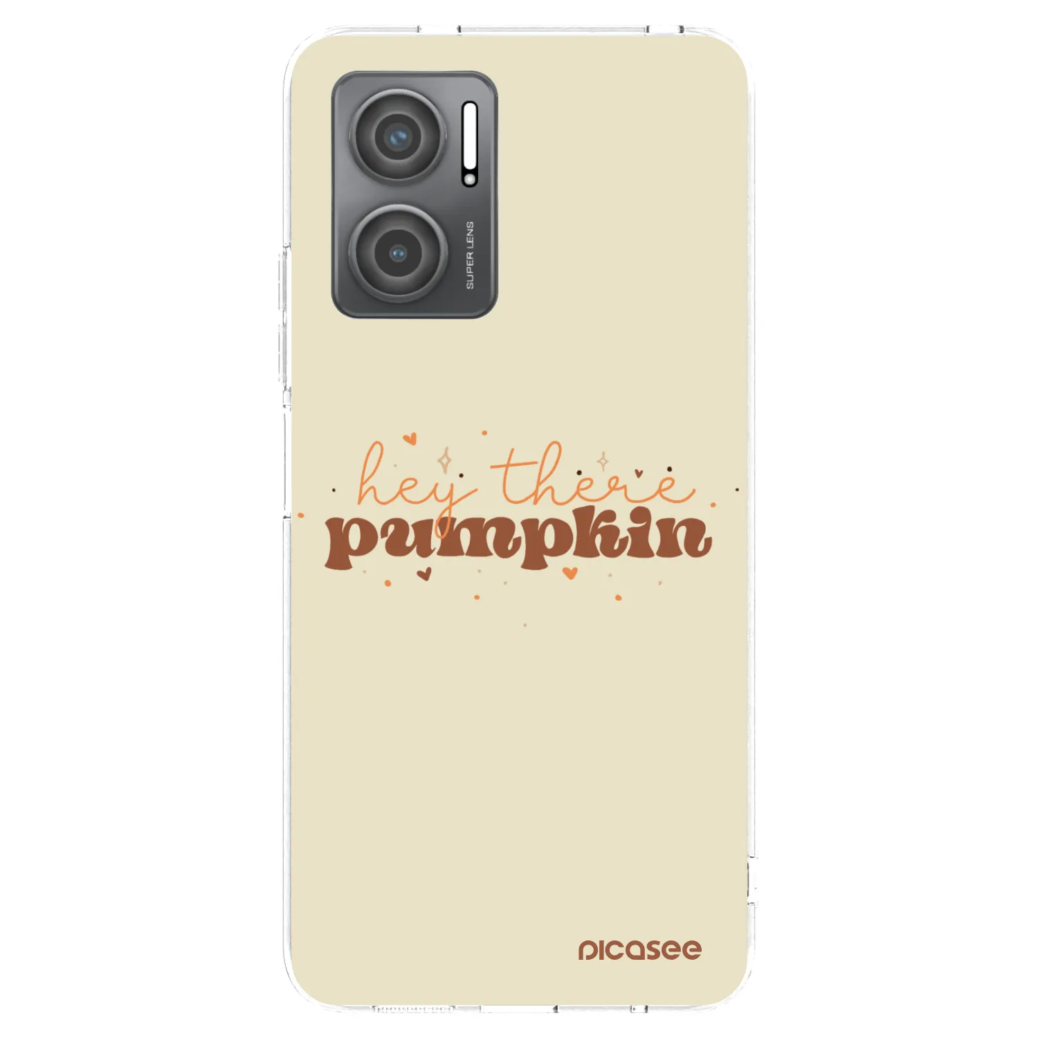 Picasee silikonowe przeźroczyste etui na Xiaomi Redmi 10 5G - Hey there pumpkin