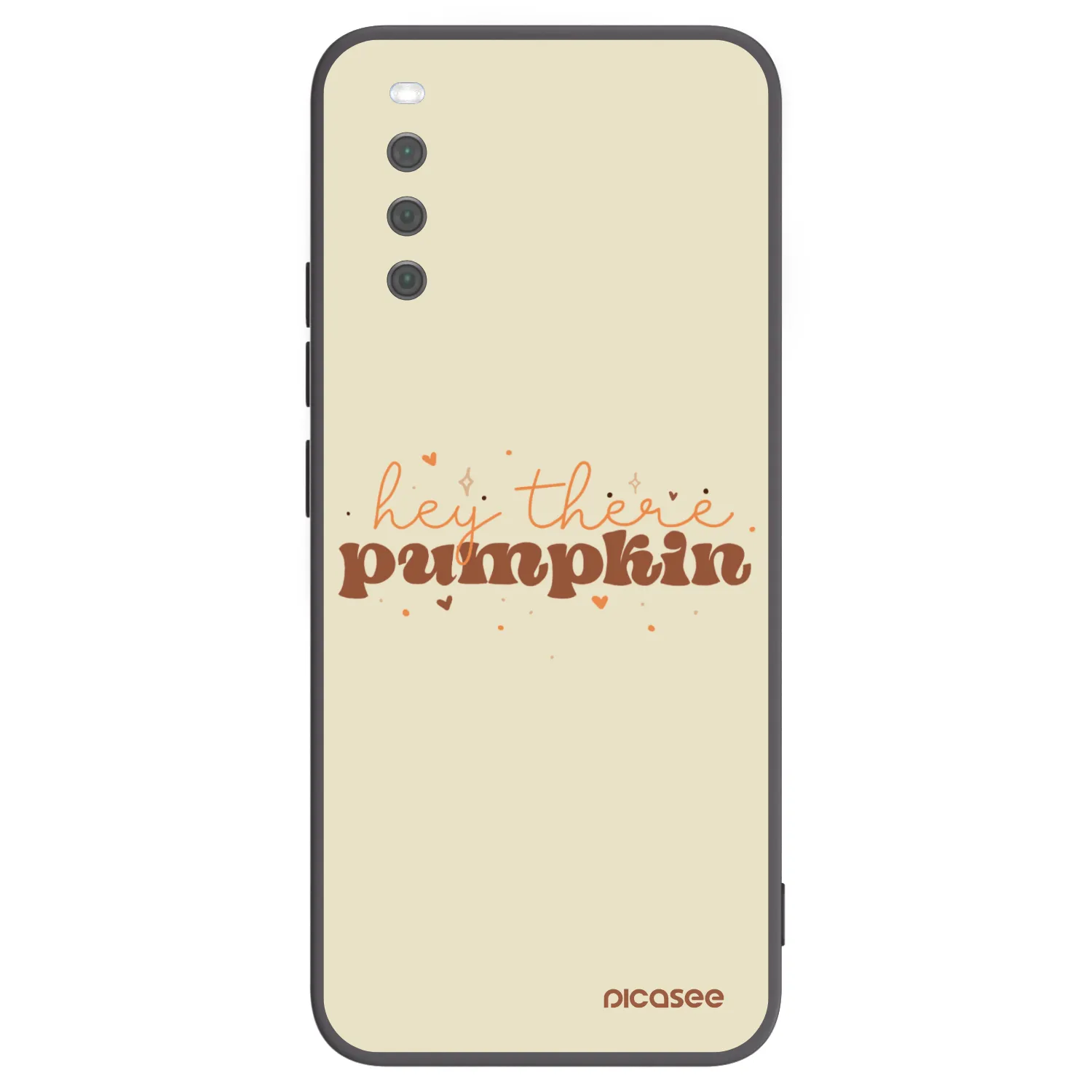Picasee silikonowe czarne etui na Sony Xperia 10 III - Hey there pumpkin