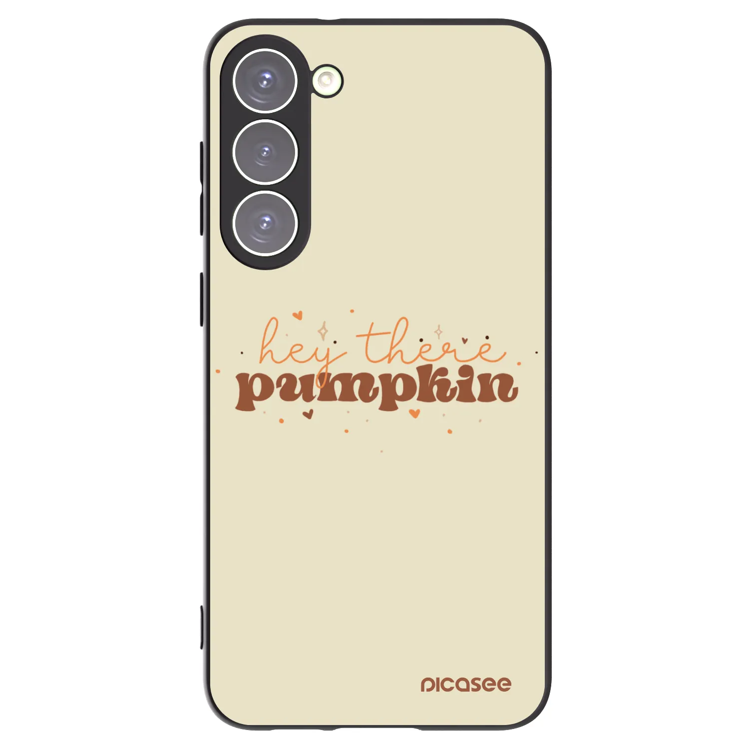 Picasee silikonowe czarne etui na Samsung Galaxy S23+ 5G - Hey there pumpkin