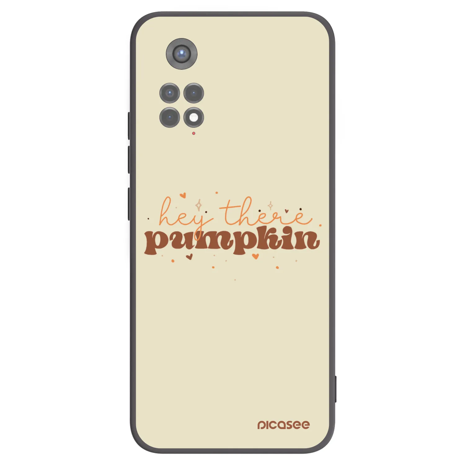 Picasee silikonowe czarne etui na Xiaomi Redmi Note 11S 5G - Hey there pumpkin