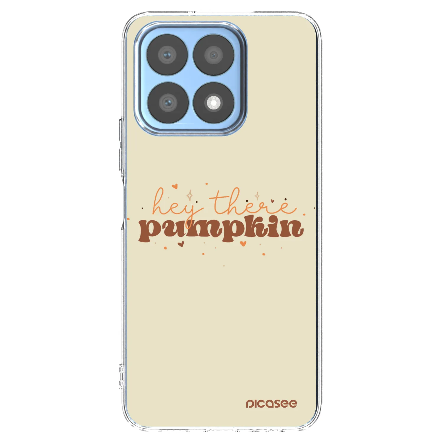 Picasee silikonowe przeźroczyste etui na Honor X8a - Hey there pumpkin