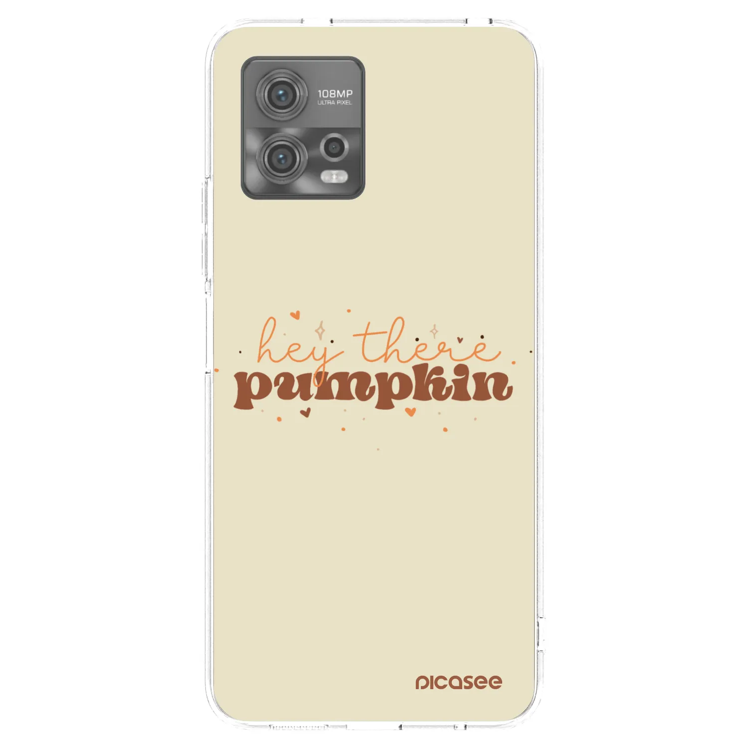 Picasee silikonowe przeźroczyste etui na Motorola Moto G72 - Hey there pumpkin