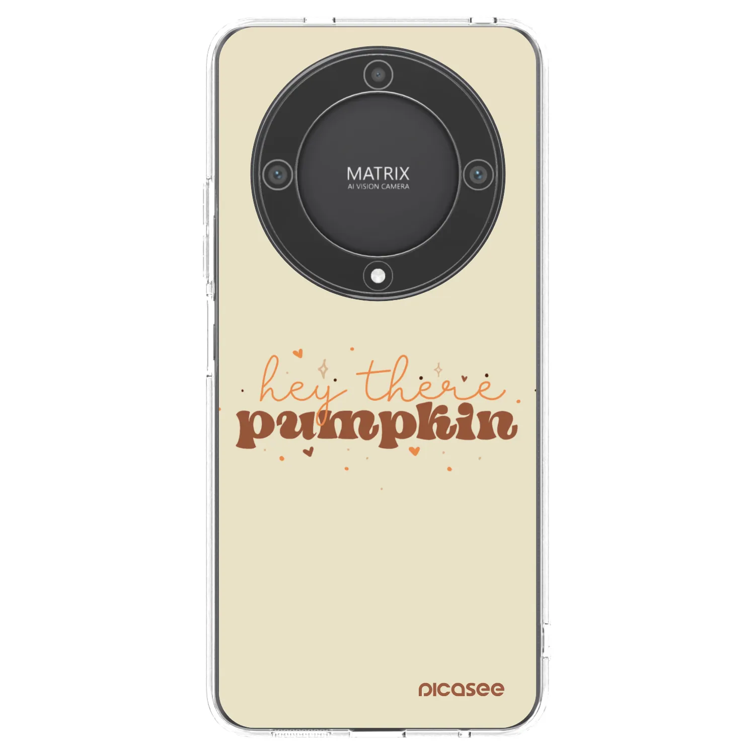 Picasee silikonowe przeźroczyste etui na Honor Magic5 Lite 5G - Hey there pumpkin