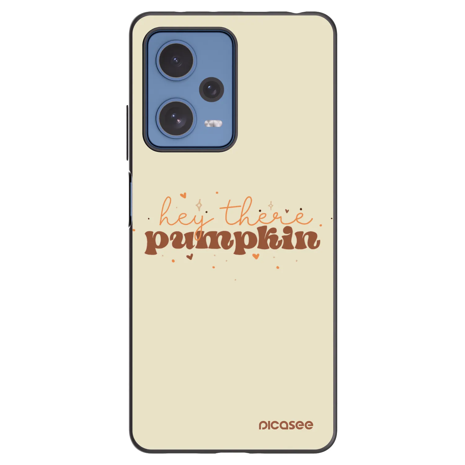Picasee silikonowe czarne etui na Xiaomi Redmi Note 12 Pro 5G - Hey there pumpkin