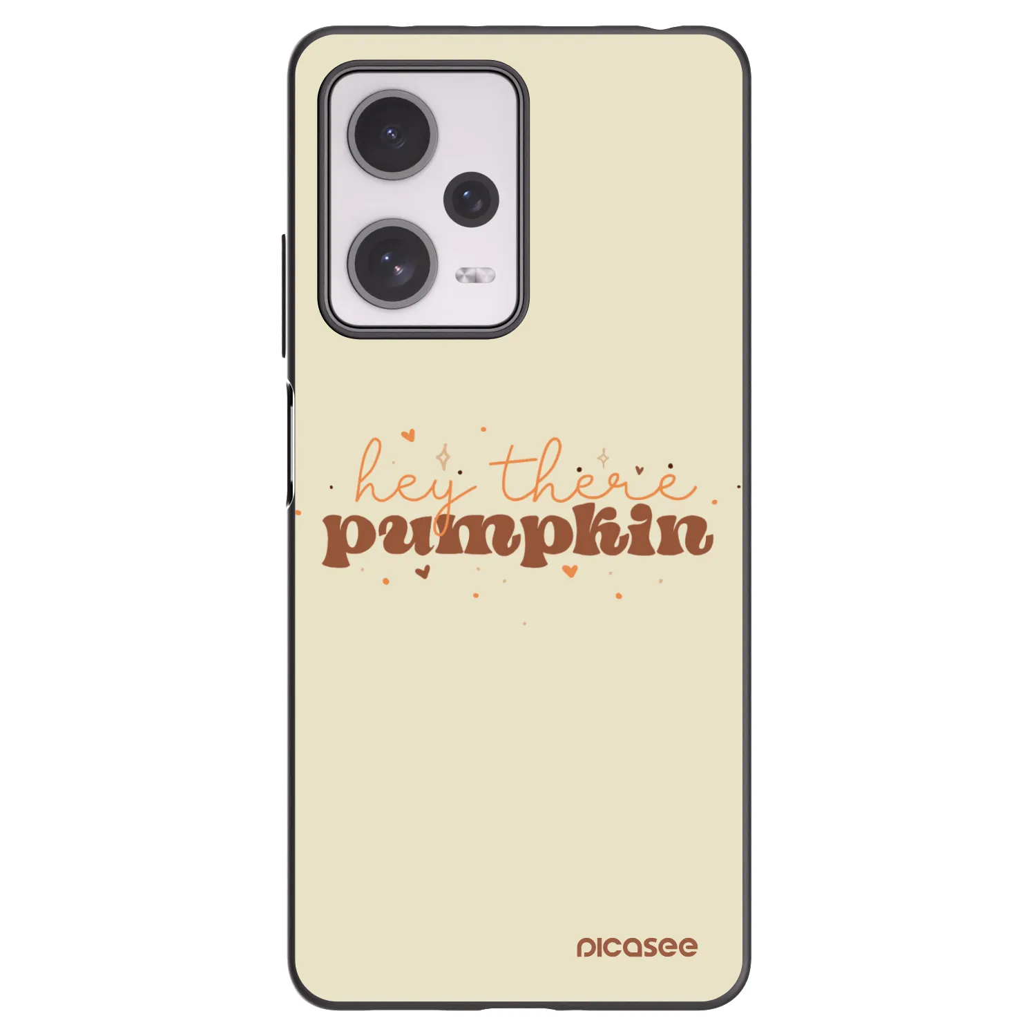 Picasee silikonowe czarne etui na Xiaomi Redmi Note 12 Pro+ 5G - Hey there pumpkin