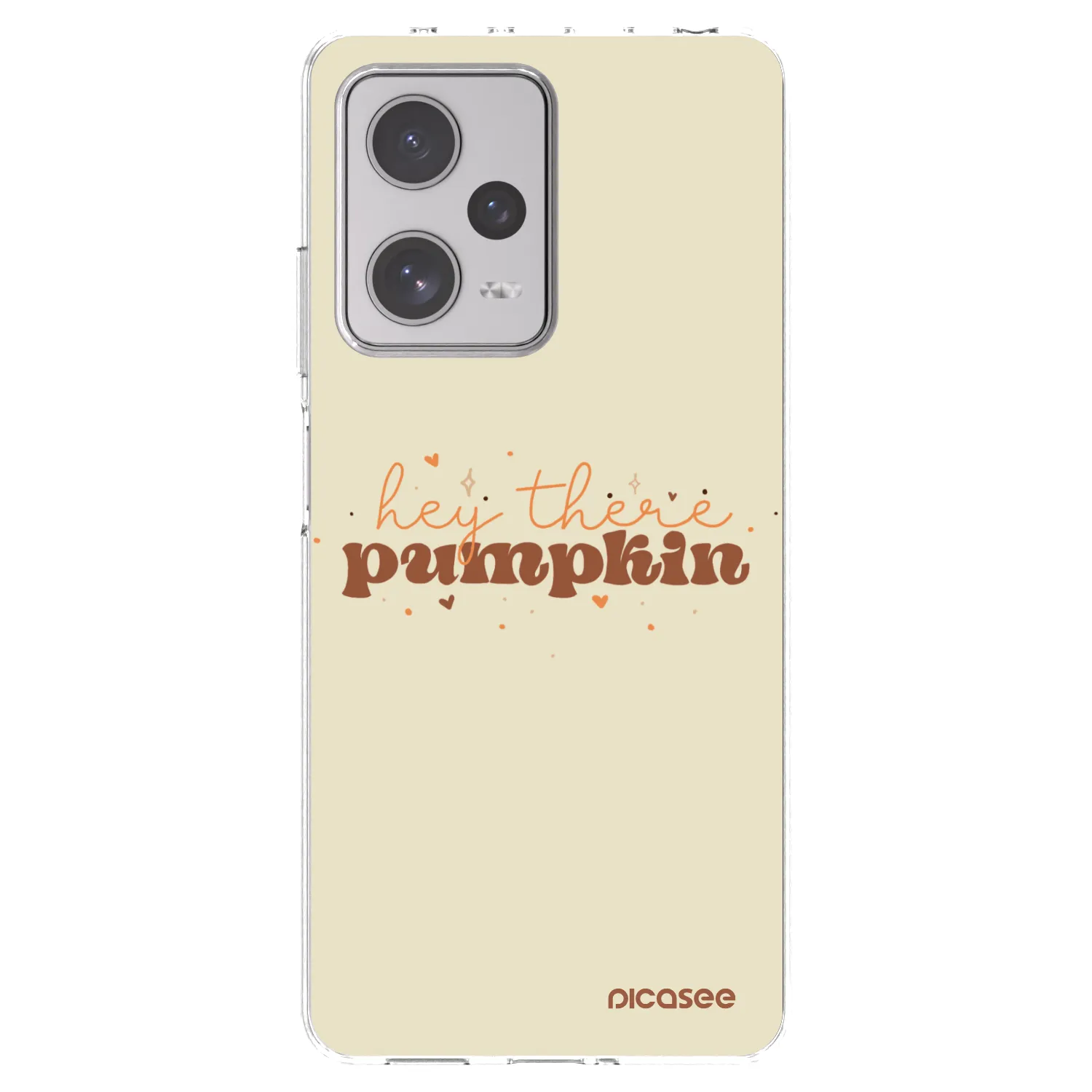 Picasee silikonowe przeźroczyste etui na Xiaomi Redmi Note 12 Pro+ 5G - Hey there pumpkin