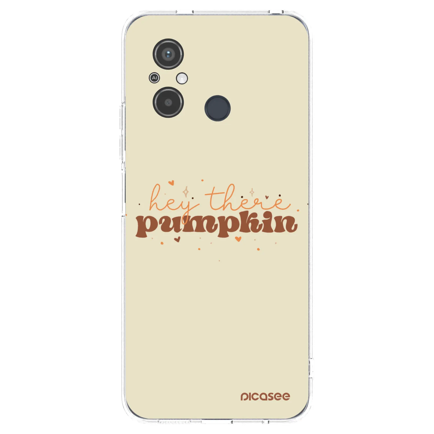 Picasee silikonowe przeźroczyste etui na Xiaomi Redmi 12C - Hey there pumpkin
