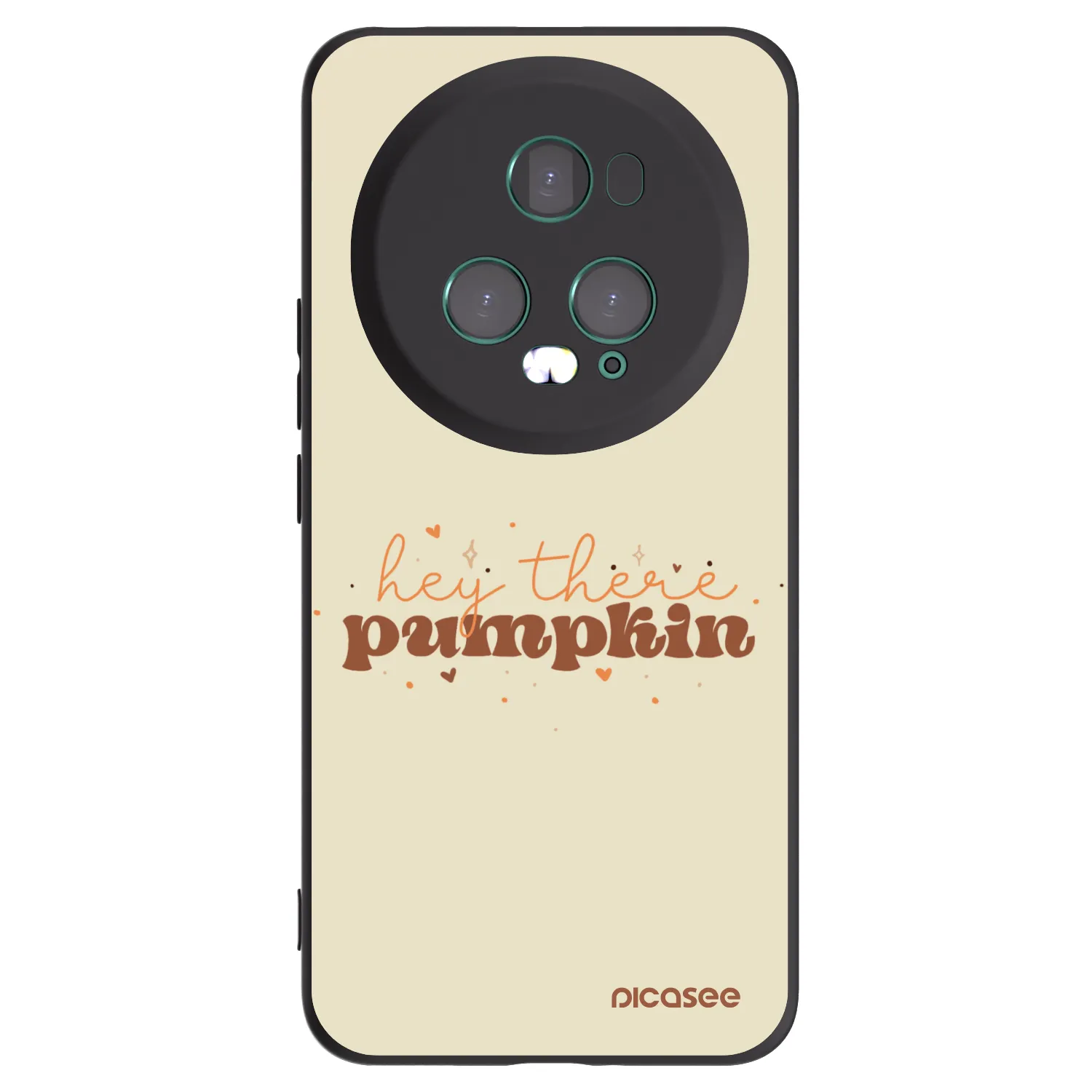 Picasee silikonowe czarne etui na Honor Magic5 Pro - Hey there pumpkin