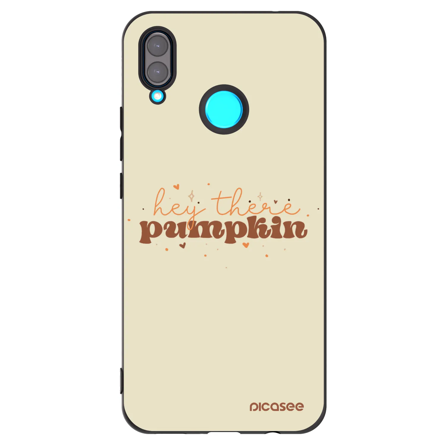 Picasee silikonowe czarne etui na Huawei Nova 3 - Hey there pumpkin