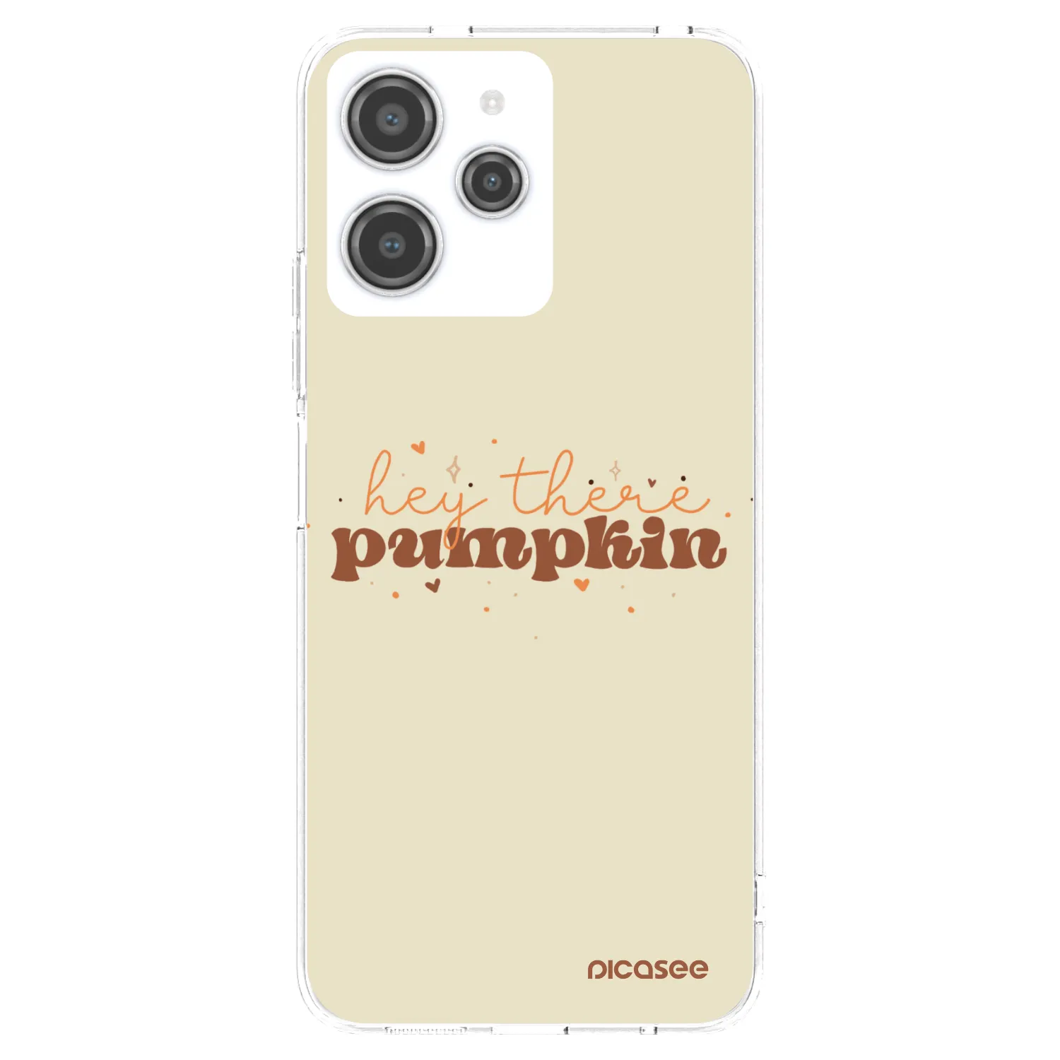 Picasee silikonowe przeźroczyste etui na Xiaomi Redmi 12 4G - Hey there pumpkin