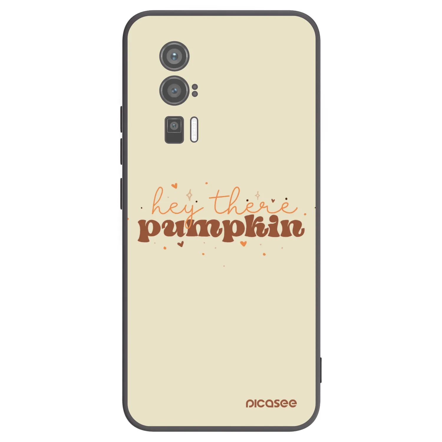 Picasee silikonowe czarne etui na Xiaomi Poco F5 Pro 5G - Hey there pumpkin