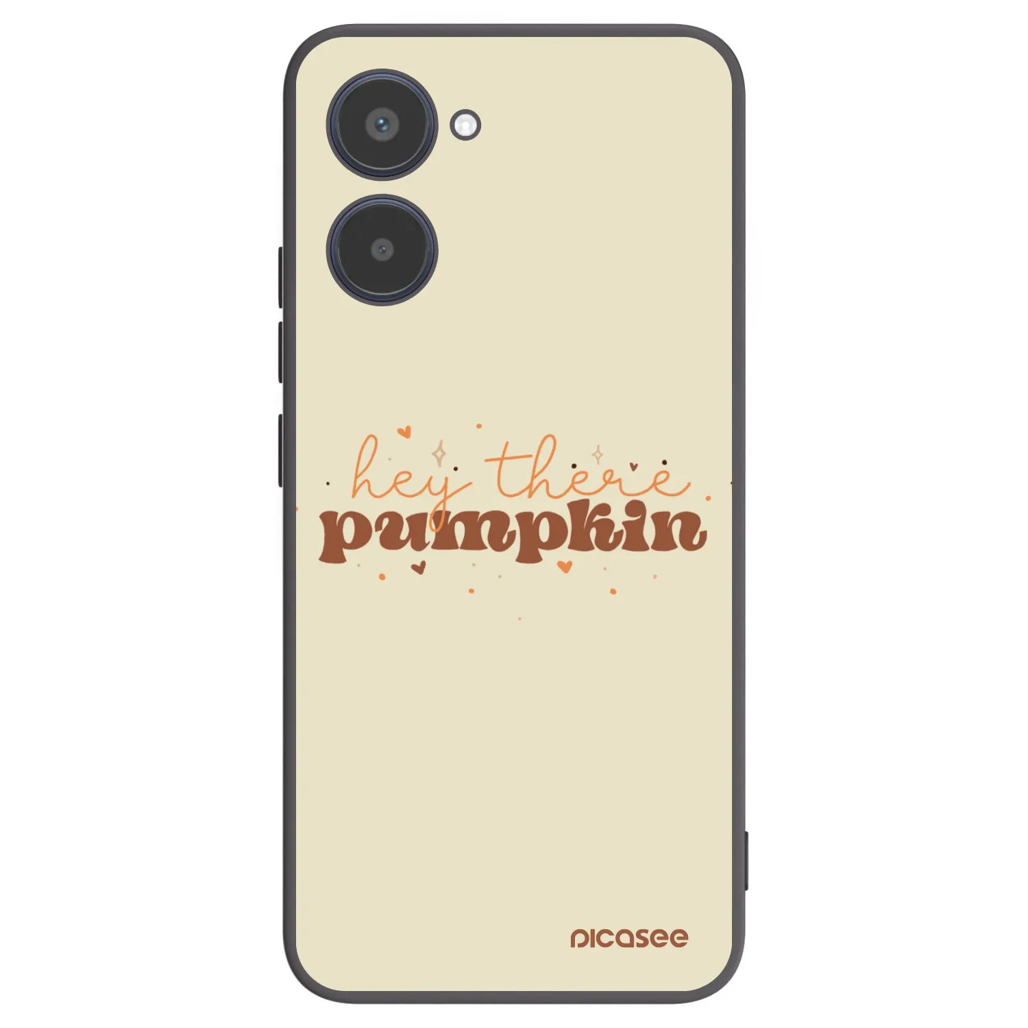 Picasee silikonowe czarne etui na Realme 10 4G - Hey there pumpkin