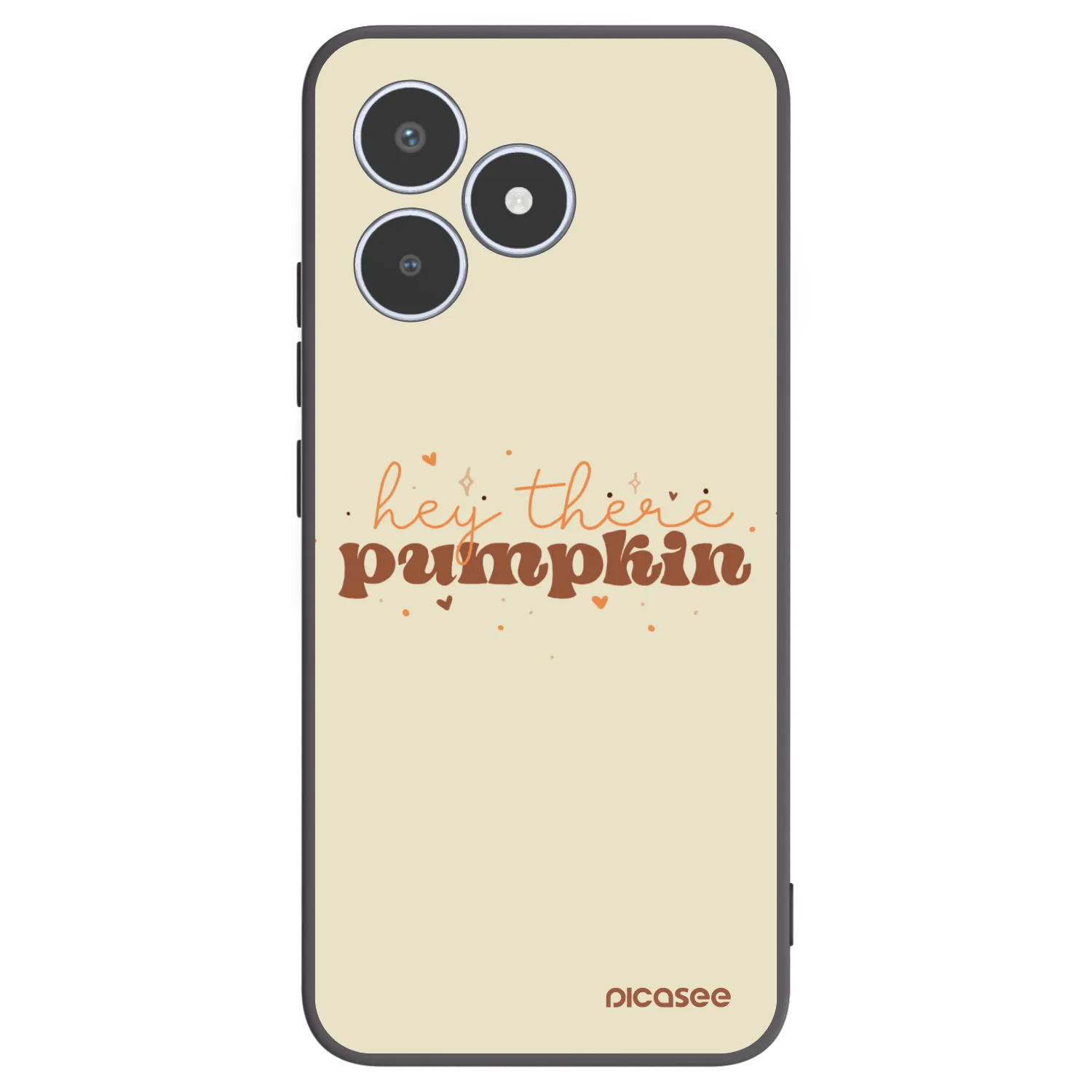 Picasee silikonowe czarne etui na Realme C53 - Hey there pumpkin