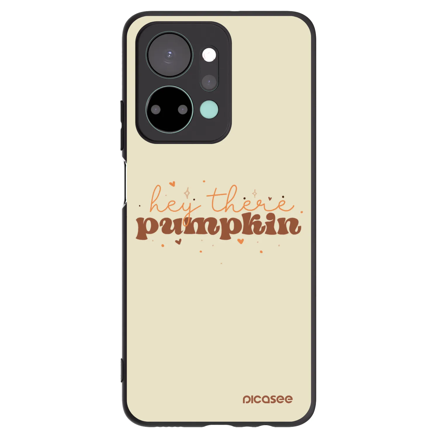 Picasee silikonowe czarne etui na Honor X7a - Hey there pumpkin