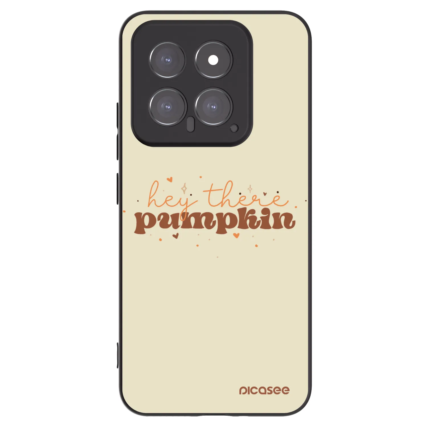 Picasee silikonowe czarne etui na Xiaomi 14 - Hey there pumpkin