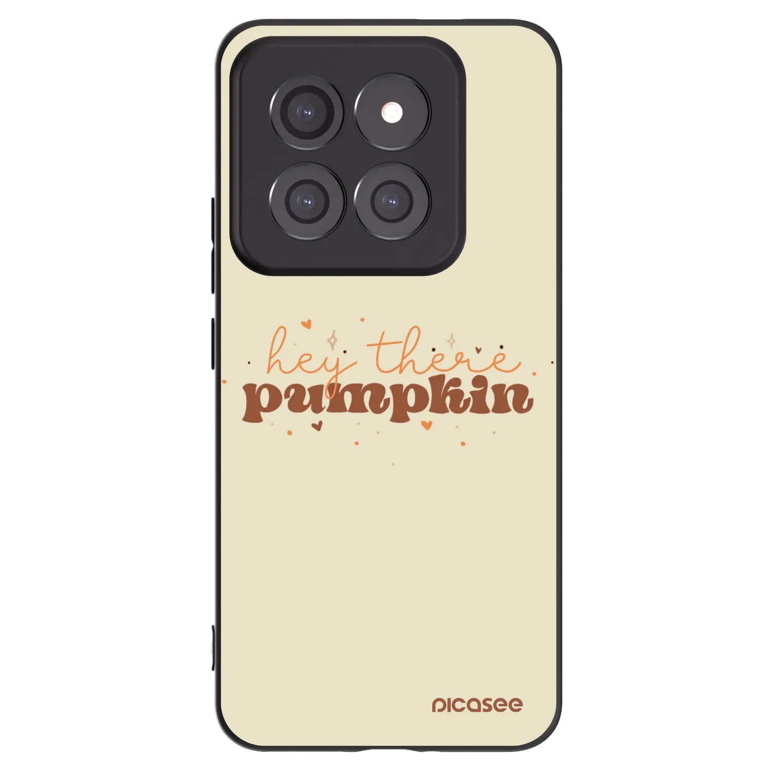 Picasee silikonowe czarne etui na Xiaomi 14 Pro - Hey there pumpkin