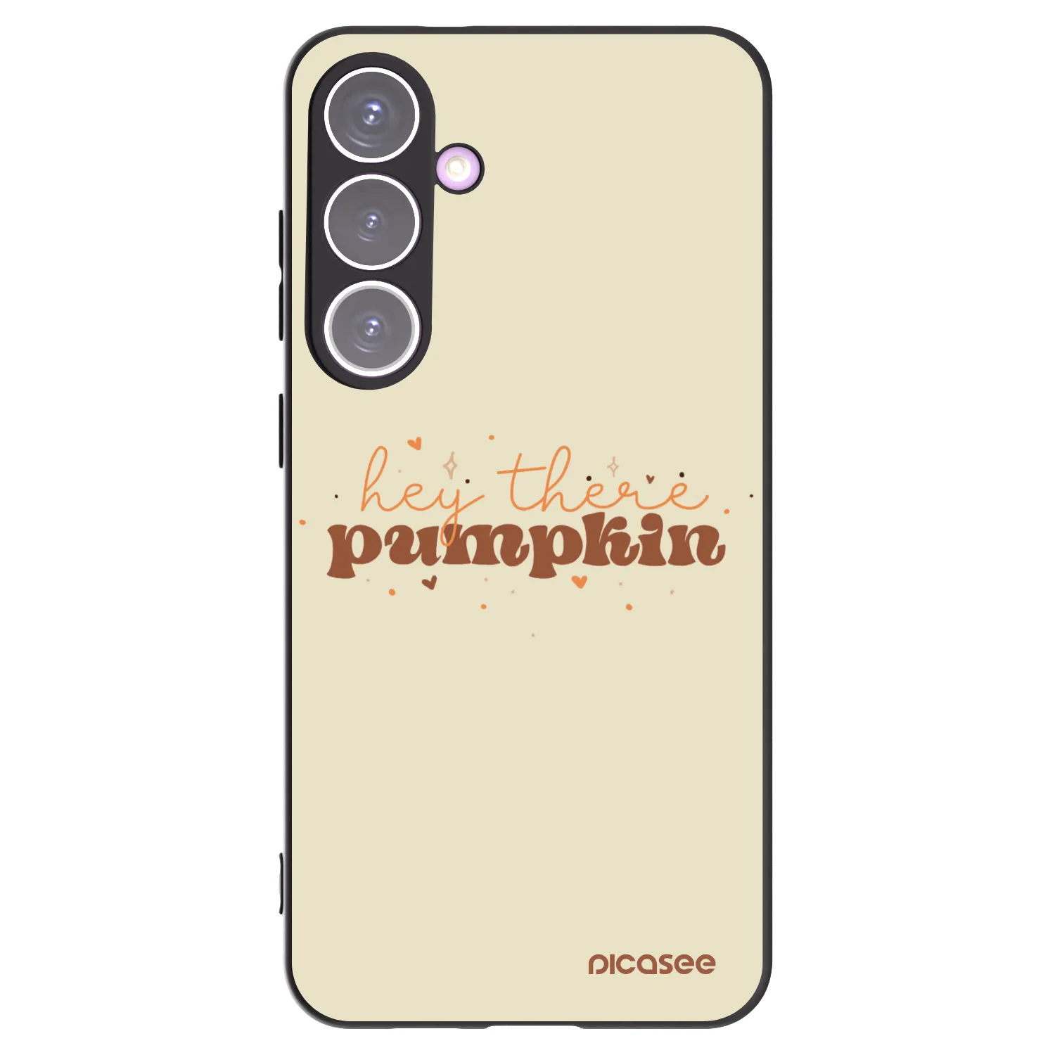 Picasee silikonowe czarne etui na Samsung Galaxy S24+ S926B 5G - Hey there pumpkin
