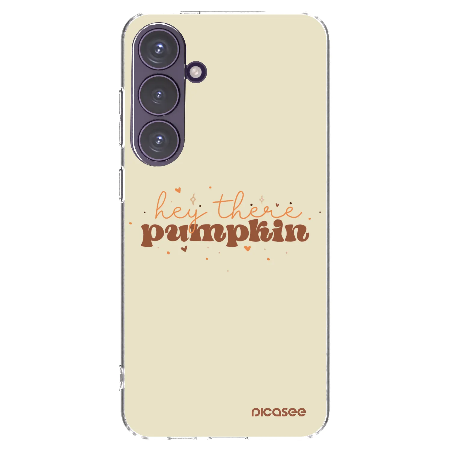 Picasee silikonowe przeźroczyste etui na Samsung Galaxy S24+ S926B 5G - Hey there pumpkin