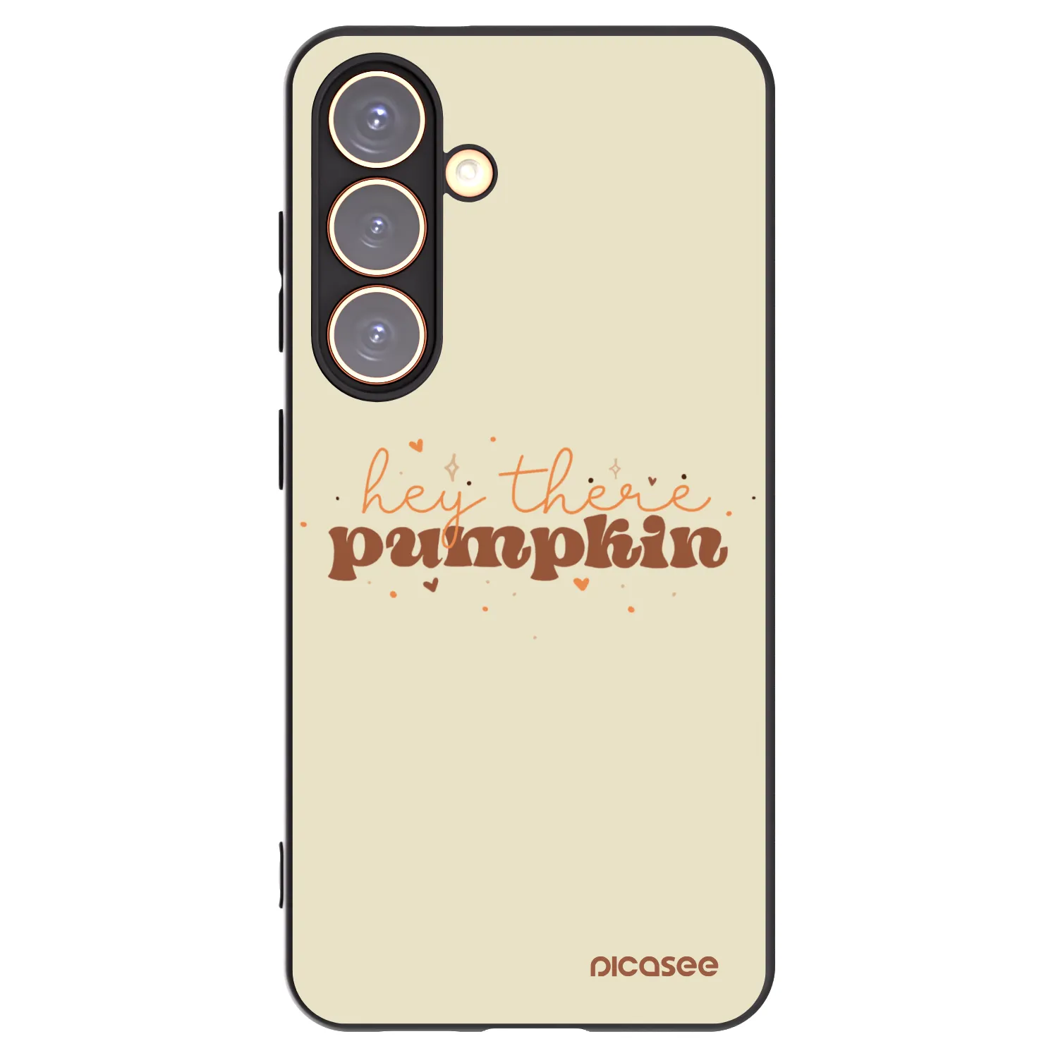 Picasee silikonowe czarne etui na Samsung Galaxy S24 S921B 5G - Hey there pumpkin