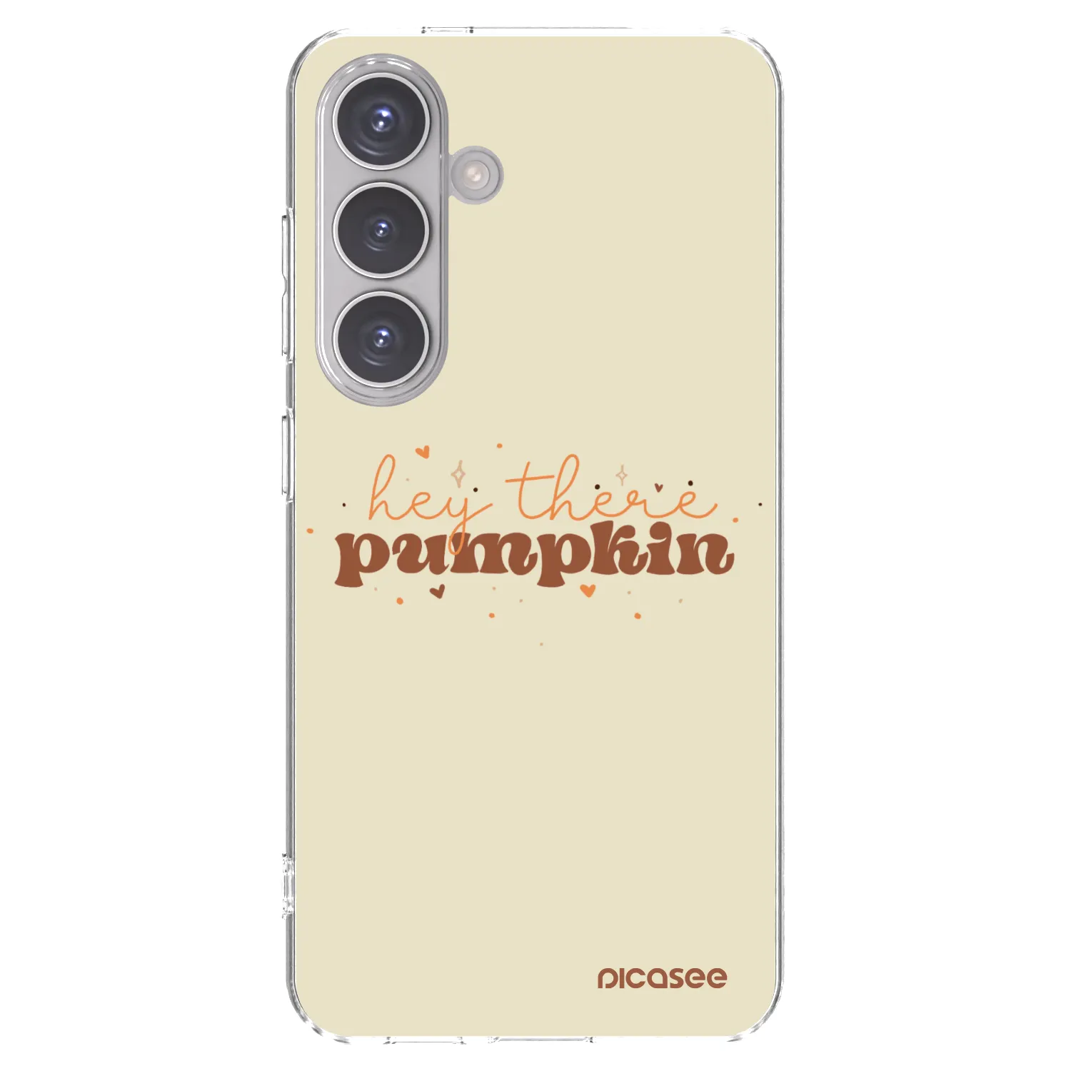 Picasee silikonowe przeźroczyste etui na Samsung Galaxy S24 S921B 5G - Hey there pumpkin
