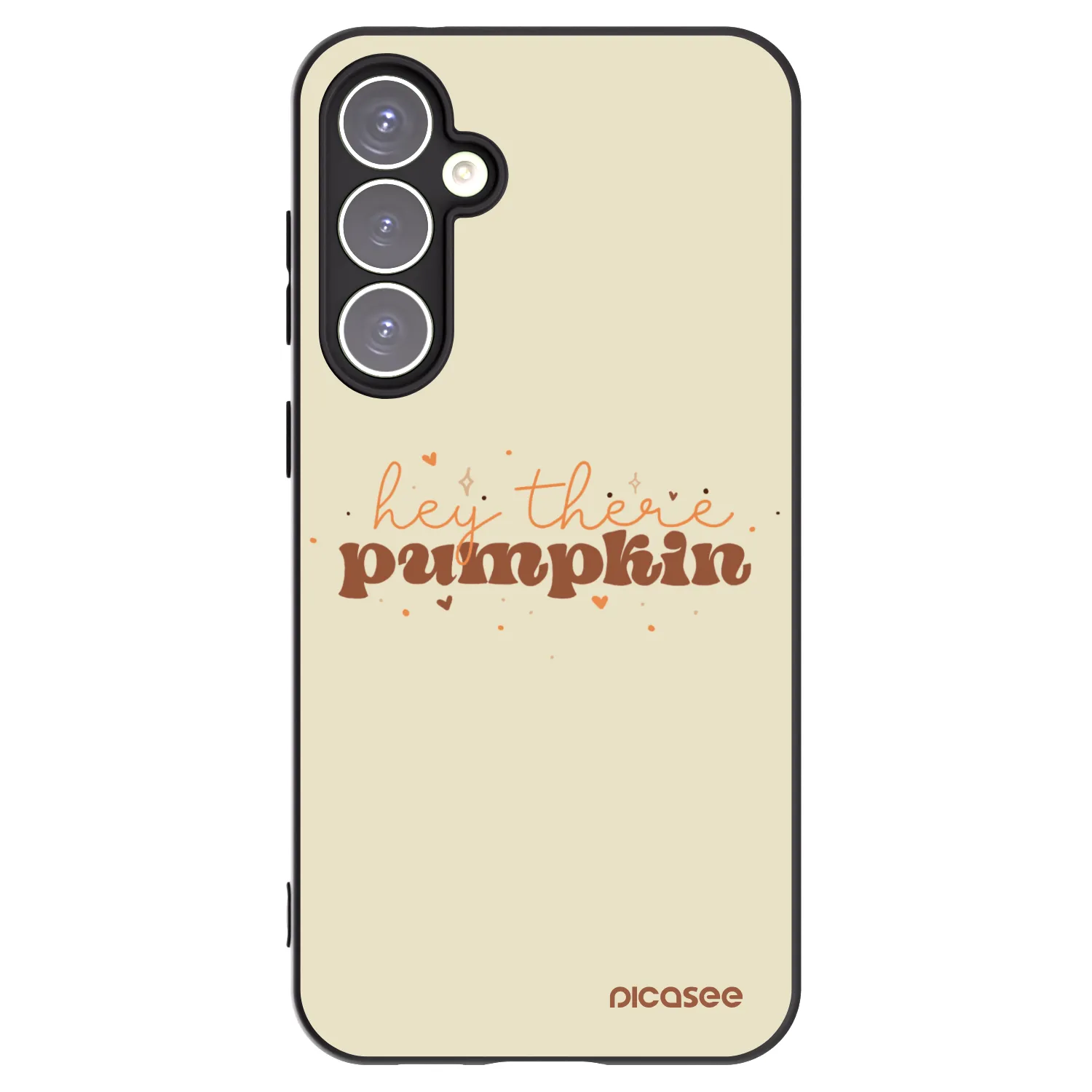 Picasee silikonowe czarne etui na Samsung Galaxy S23 FE S711B - Hey there pumpkin