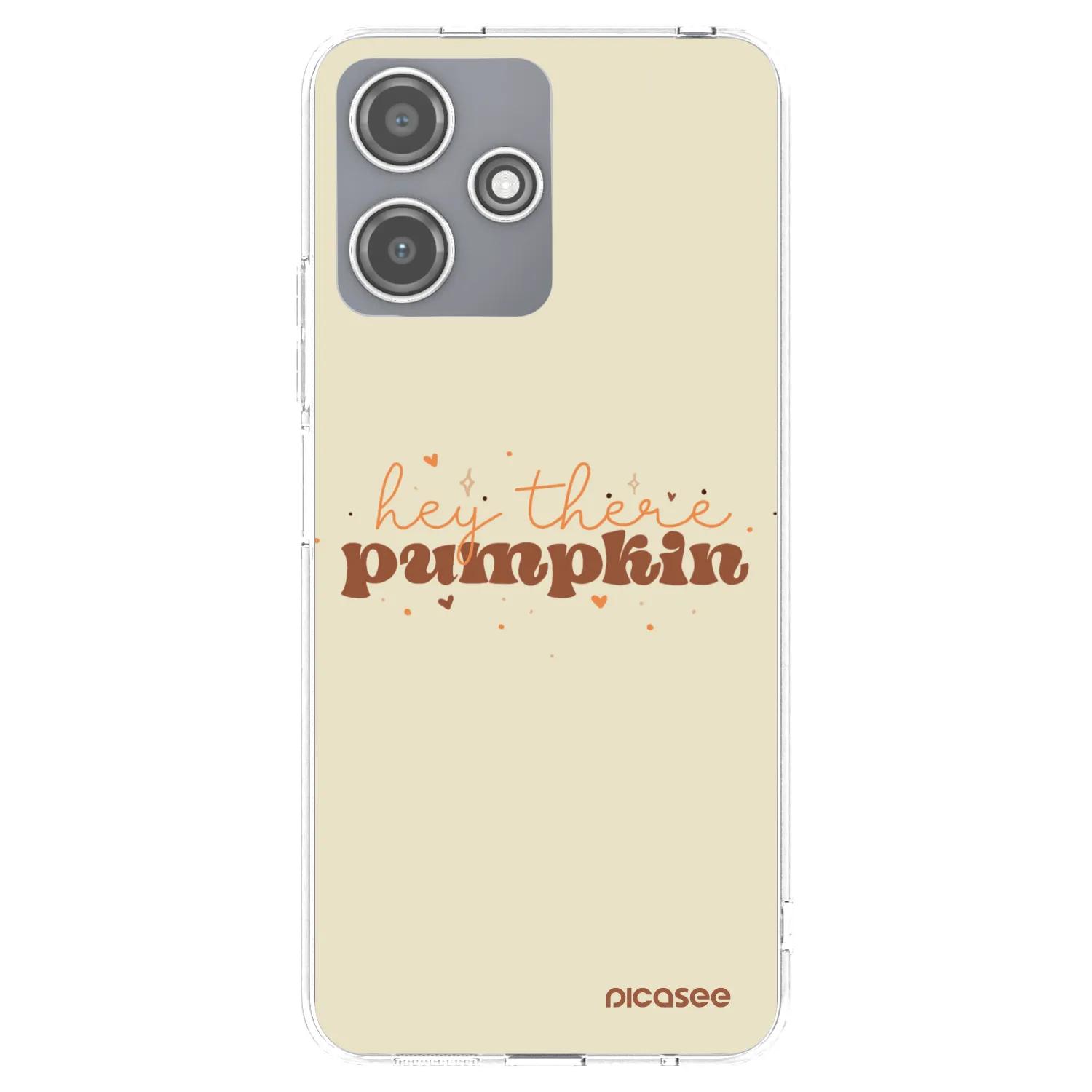 Picasee silikonowe przeźroczyste etui na Xiaomi Redmi 12 5G - Hey there pumpkin