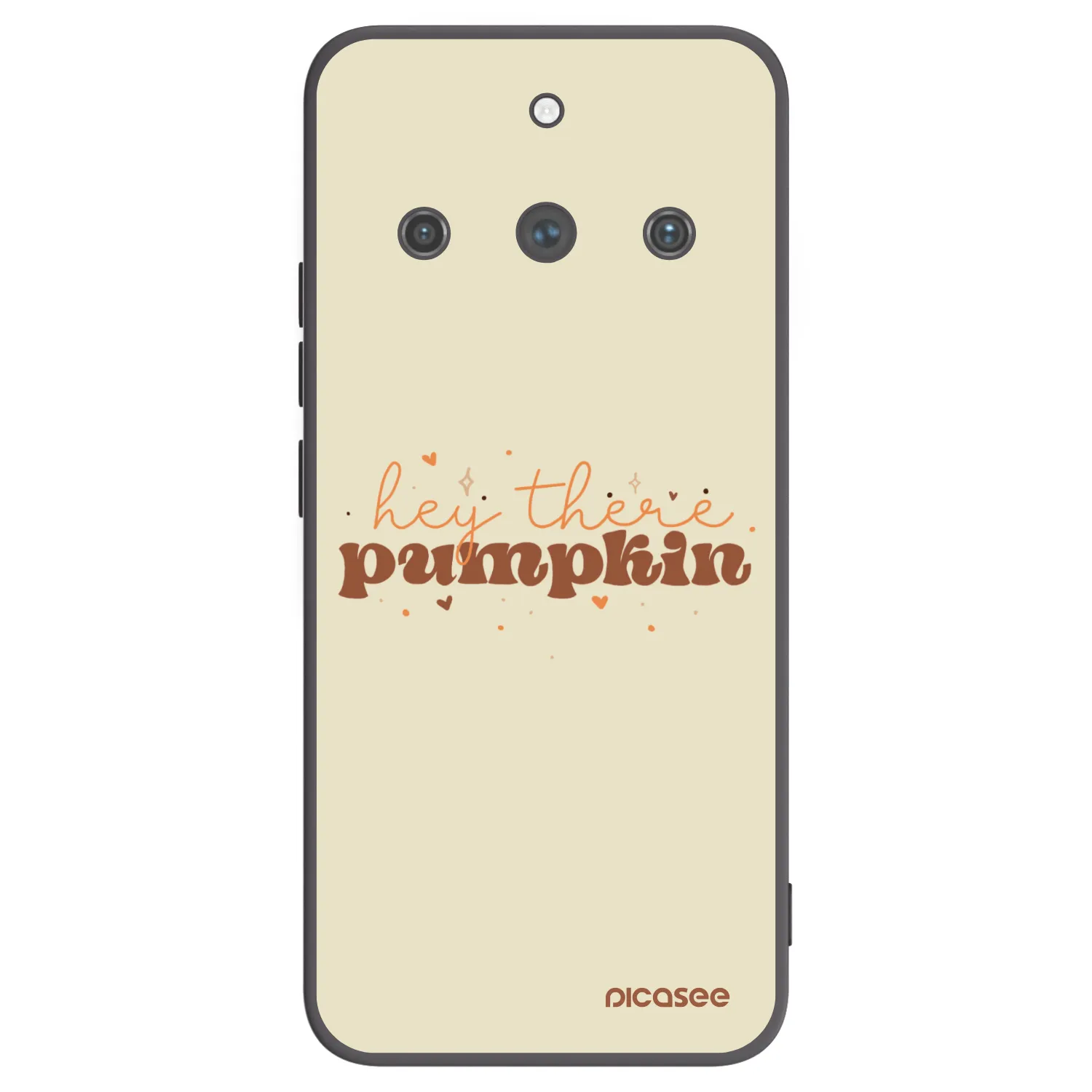 Picasee silikonowe czarne etui na Realme 11 Pro+ - Hey there pumpkin