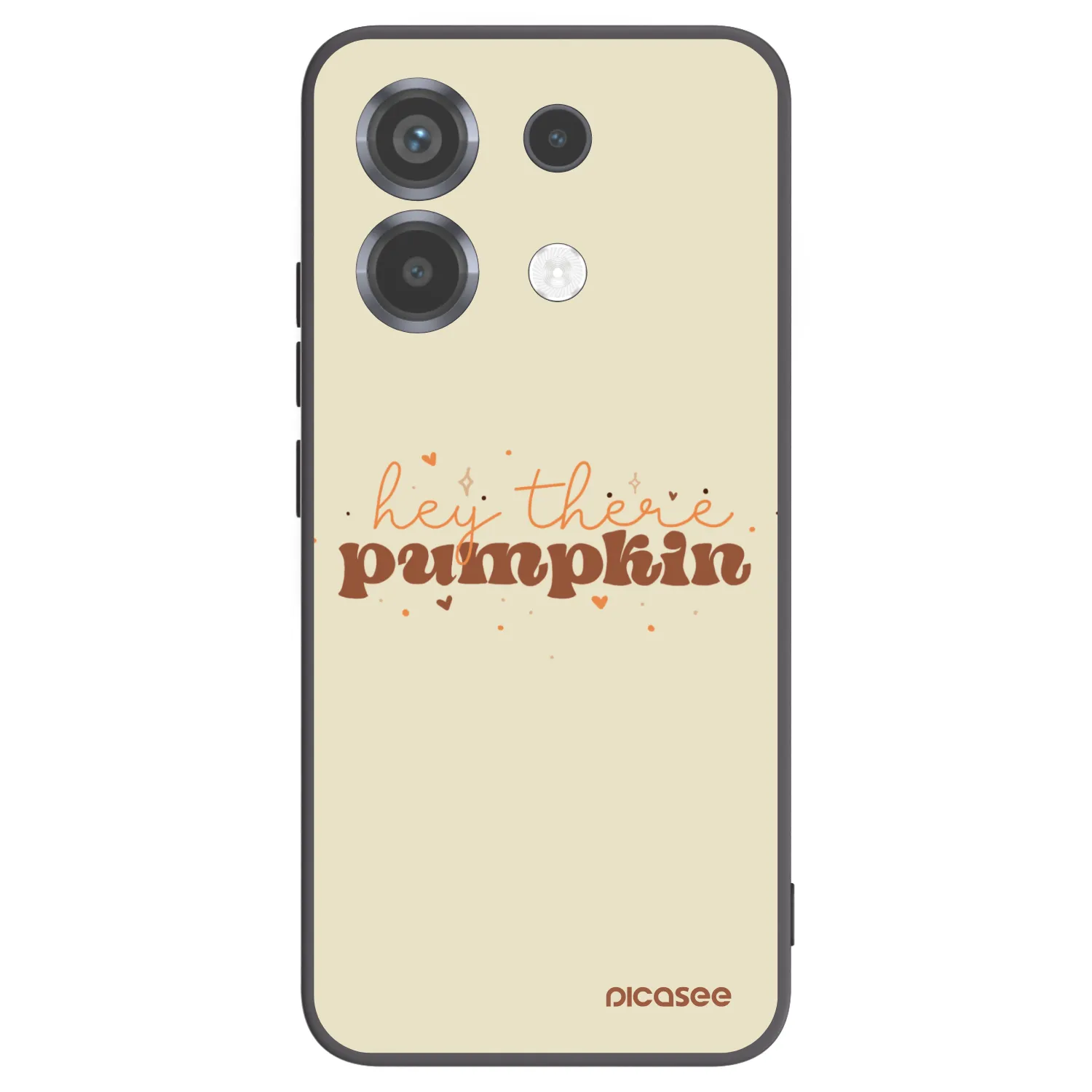Picasee silikonowe czarne etui na Xiaomi Poco X6 - Hey there pumpkin