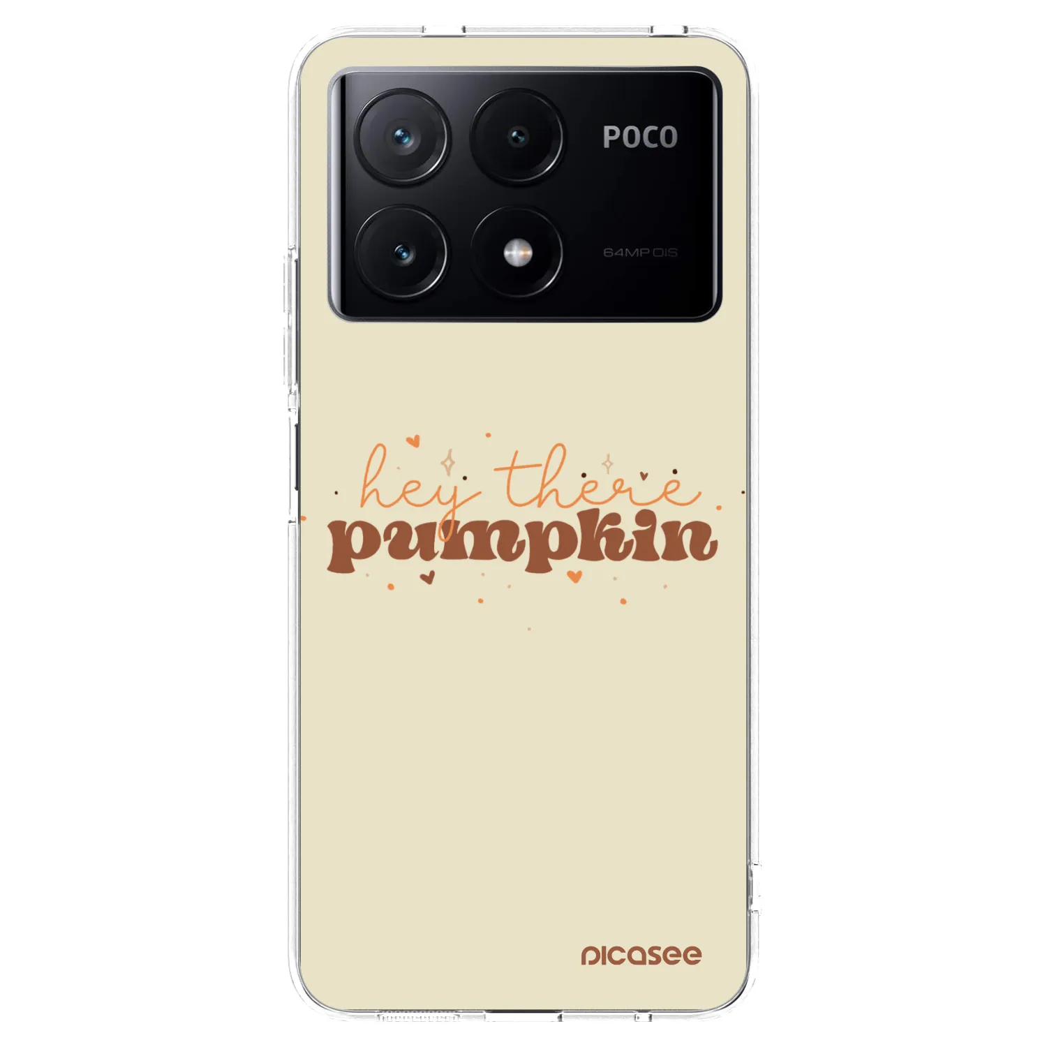 Picasee silikonowe przeźroczyste etui na Xiaomi Poco X6 Pro - Hey there pumpkin