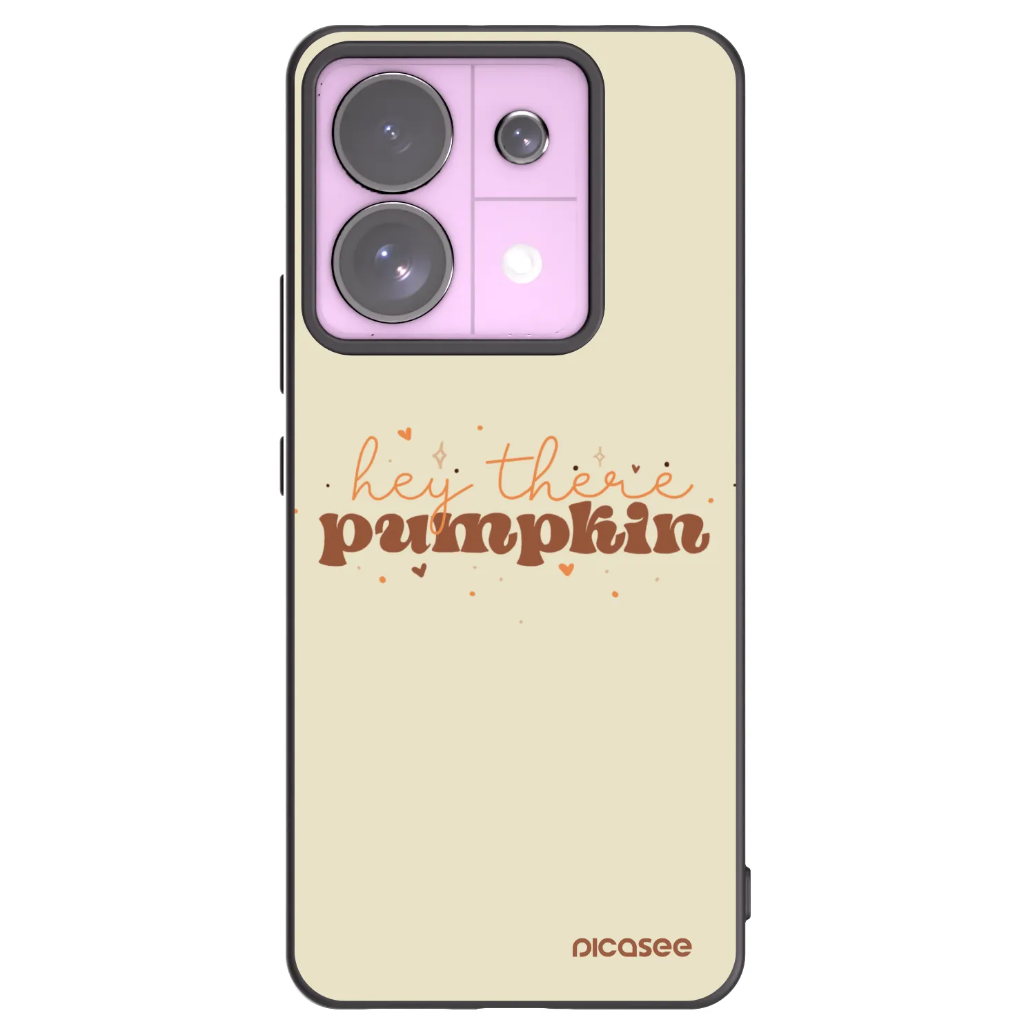 Picasee silikonowe czarne etui na Xiaomi Redmi Note 13 Pro 5G - Hey there pumpkin