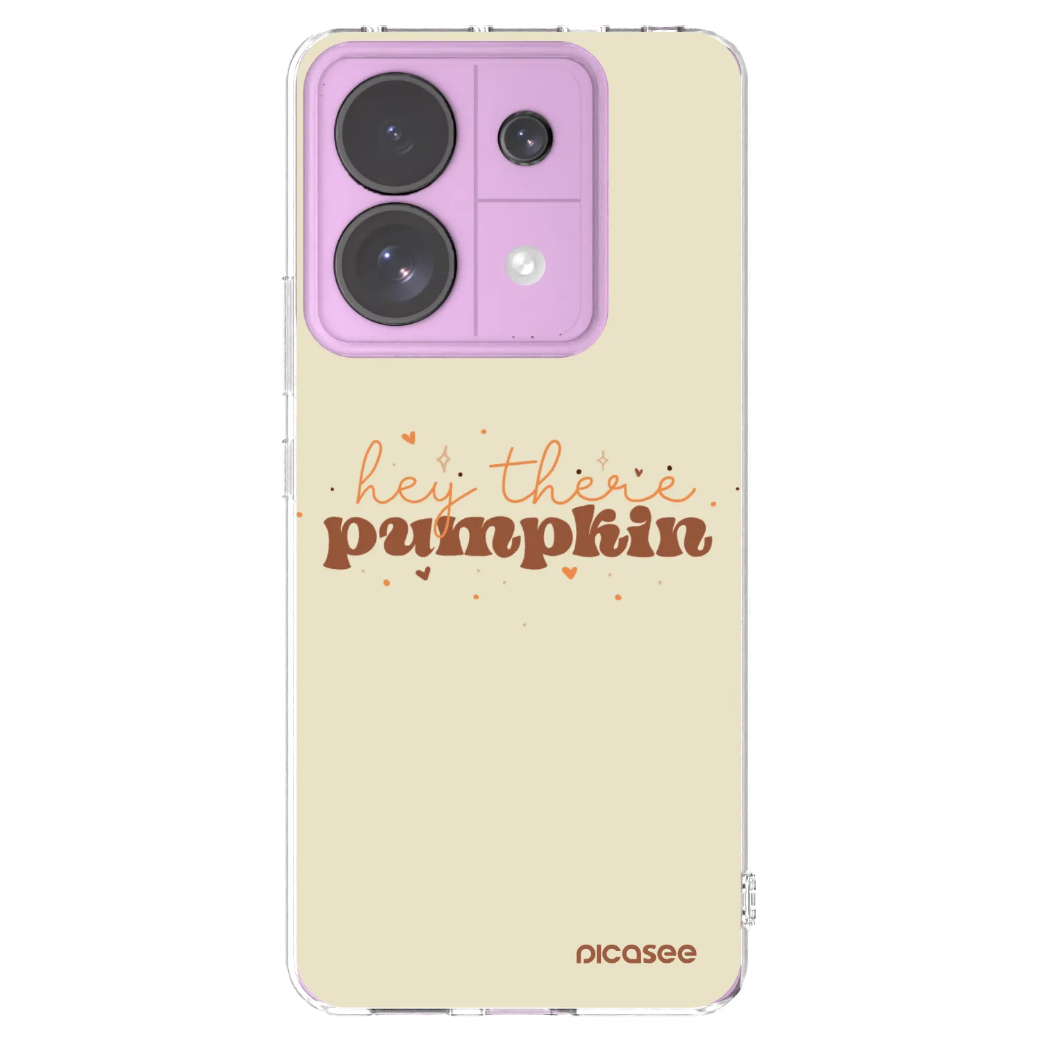 Picasee silikonowe przeźroczyste etui na Xiaomi Redmi Note 13 Pro 5G - Hey there pumpkin