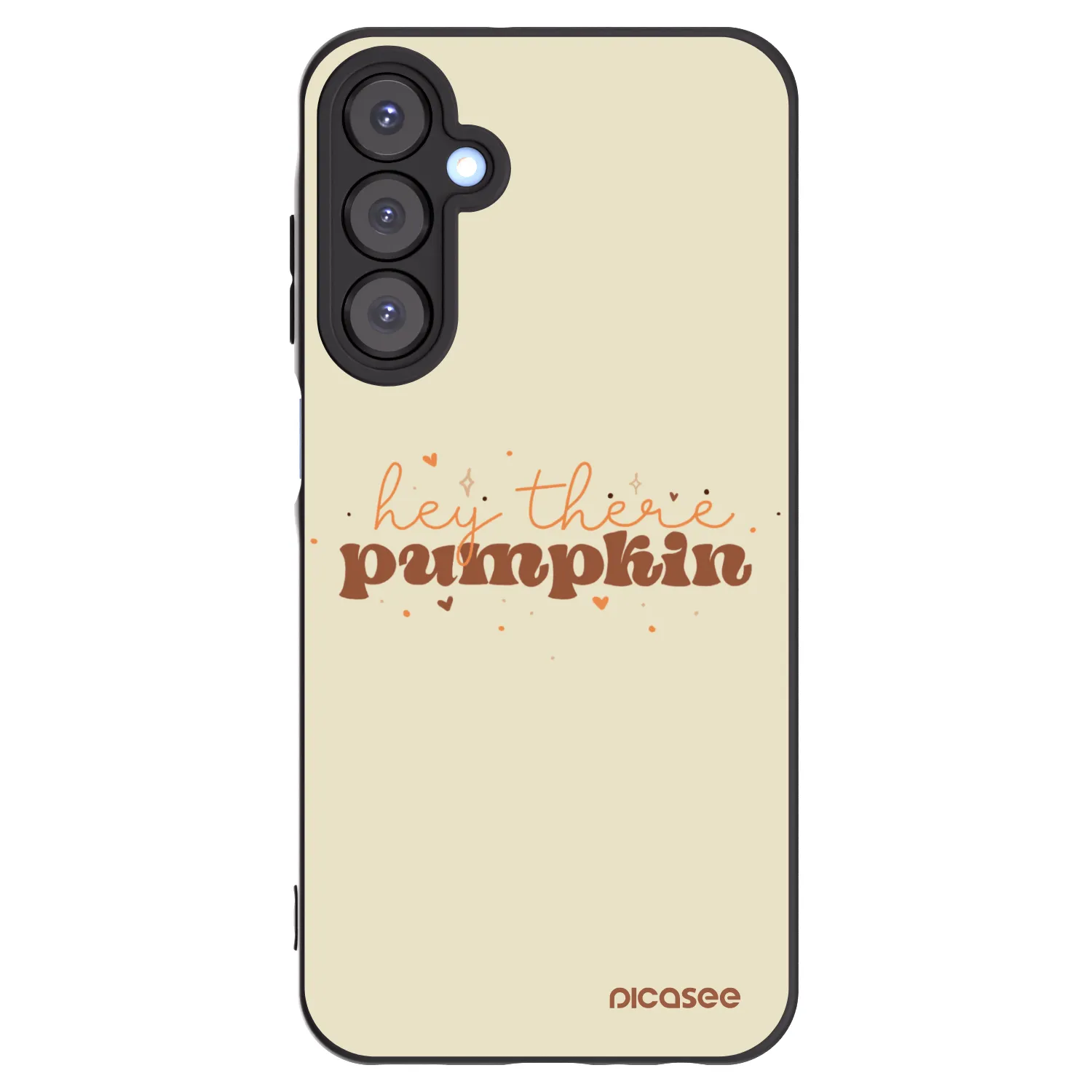 Picasee silikonowe czarne etui na Samsung Galaxy A25 A256B 5G - Hey there pumpkin