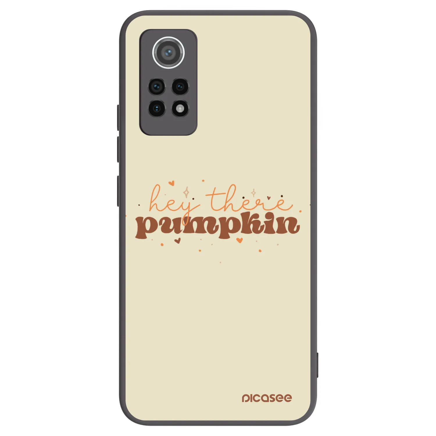 Picasee silikonowe czarne etui na Xiaomi Redmi Note 12 Pro 4G - Hey there pumpkin